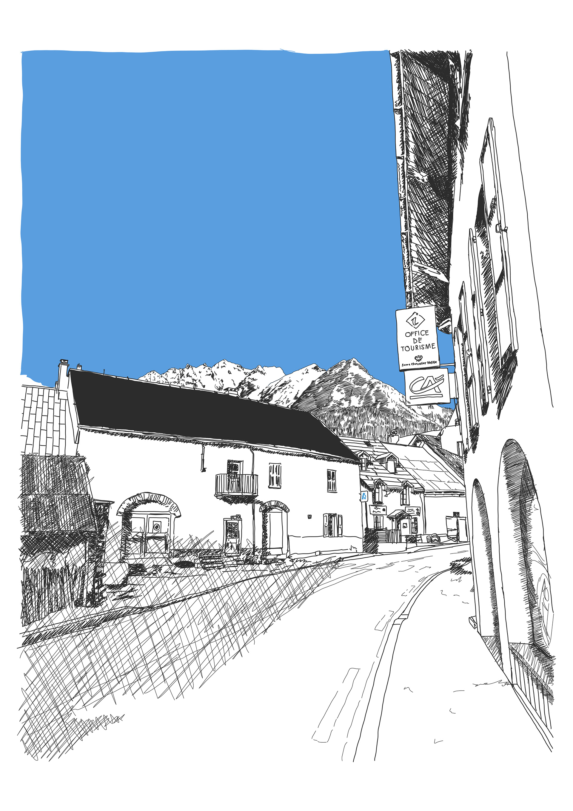 Monetier Les Bains street 2