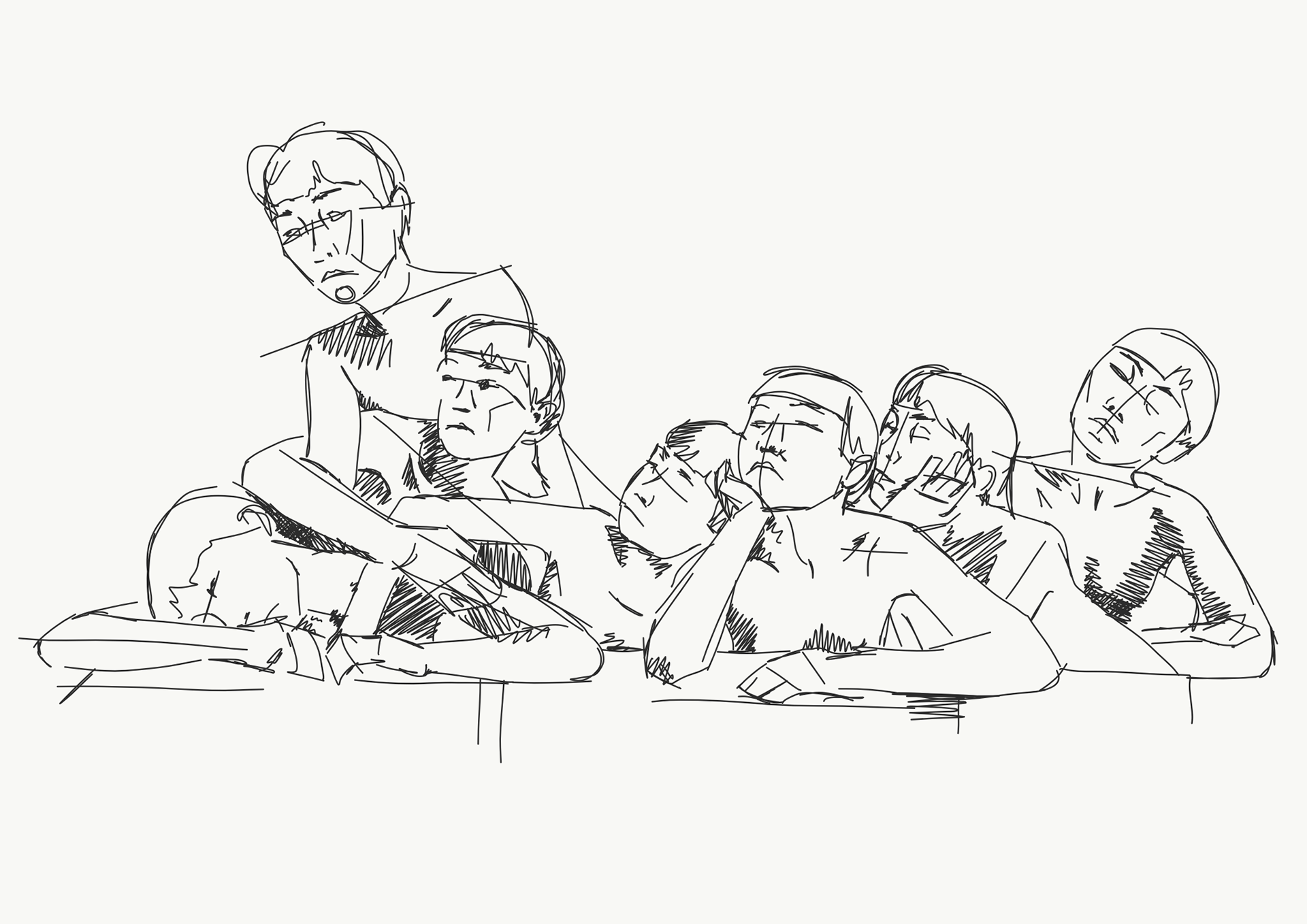 Life model sketches
