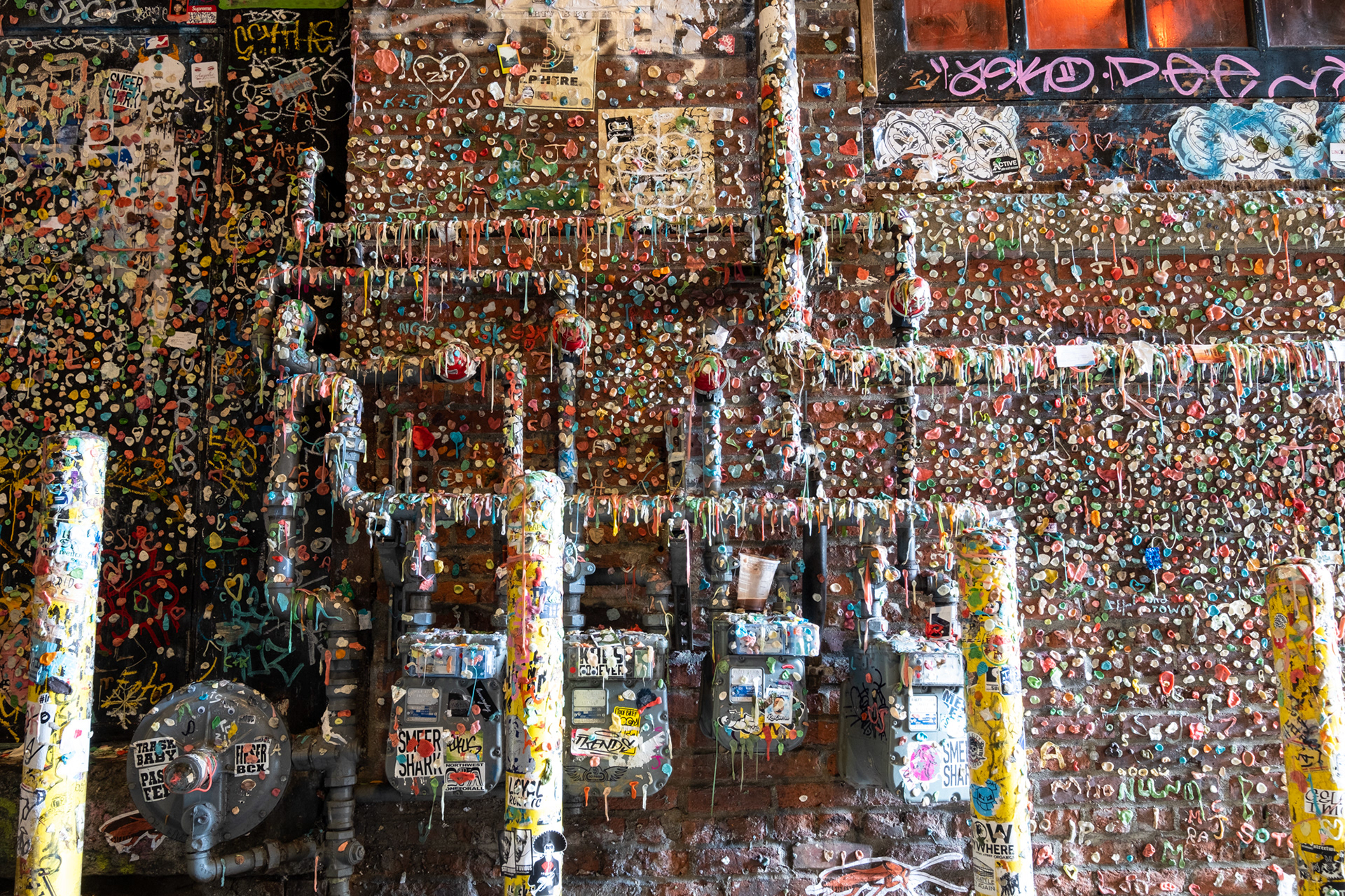 Gum Wall - pared de los chicles, Seattle