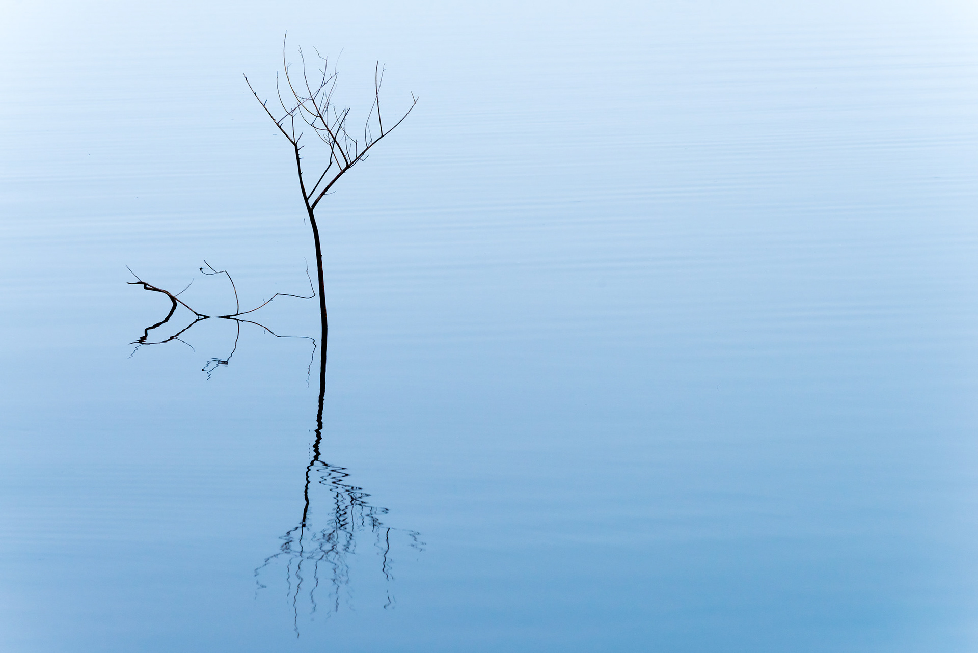 Minimal - Reservoir at Palmar dam, Flores, Uruguay.