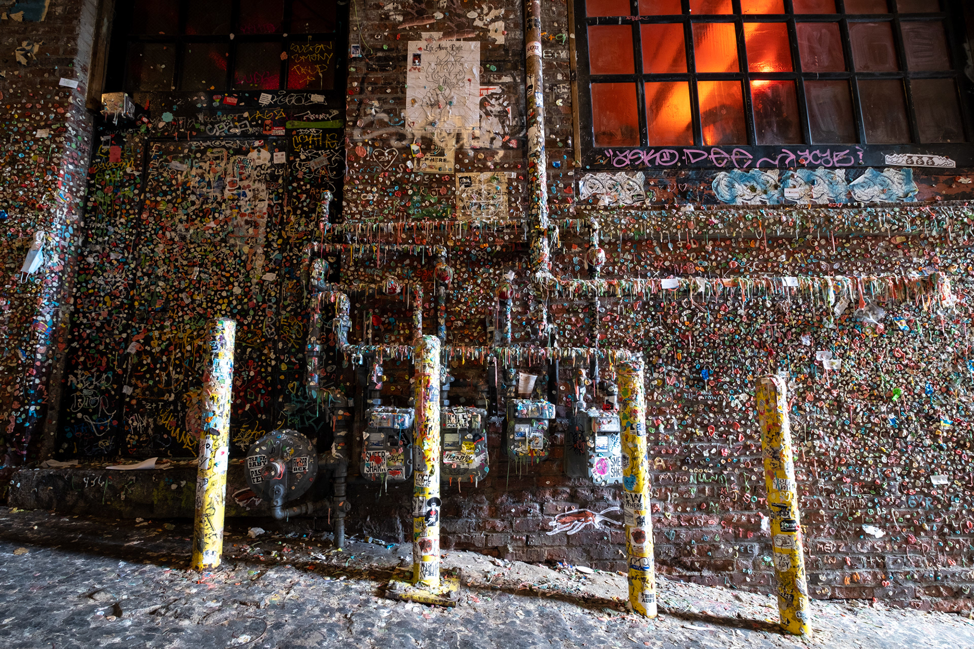 Gum Wall - pared de los chicles, Seattle