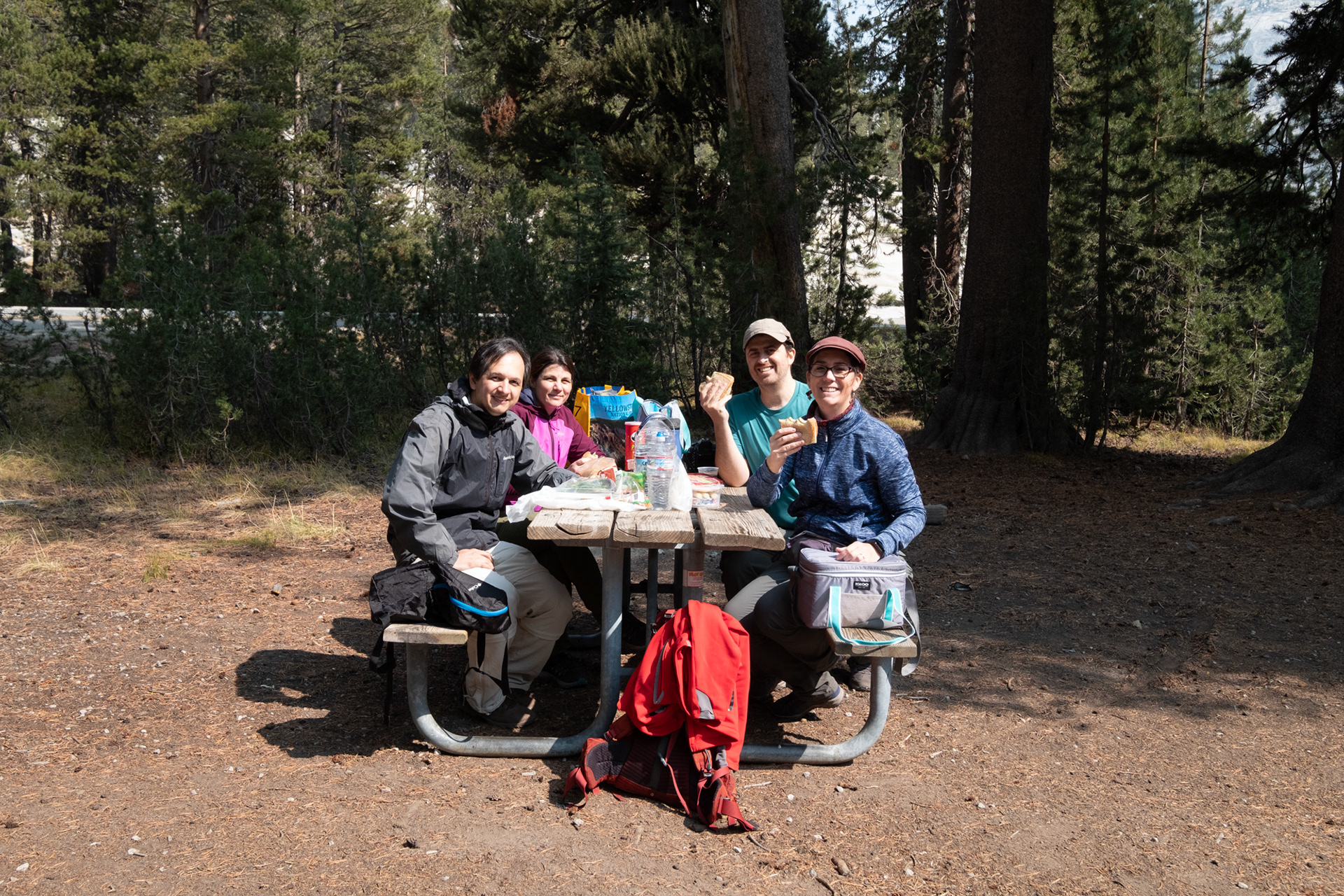 Yosemite - Tenaya Lake, almuerzo!
