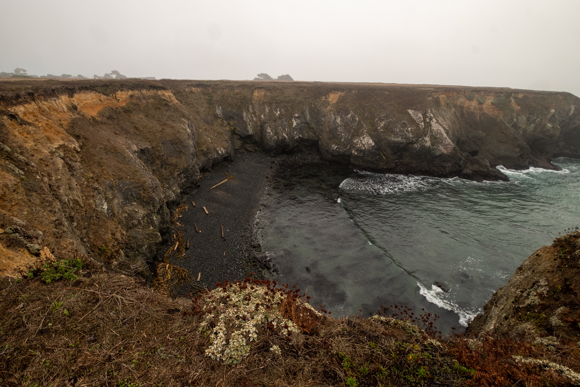 Costa de California, cerca de Mendocino