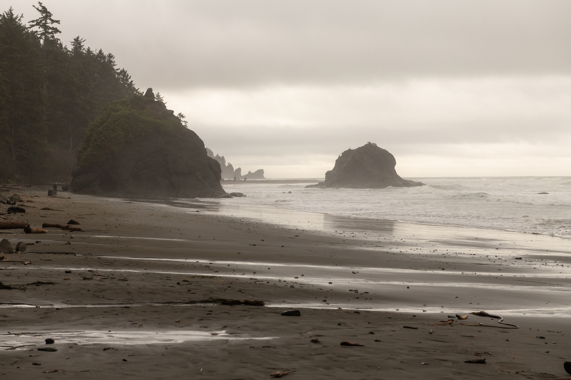 Second Beach, cerca de La Push, WA