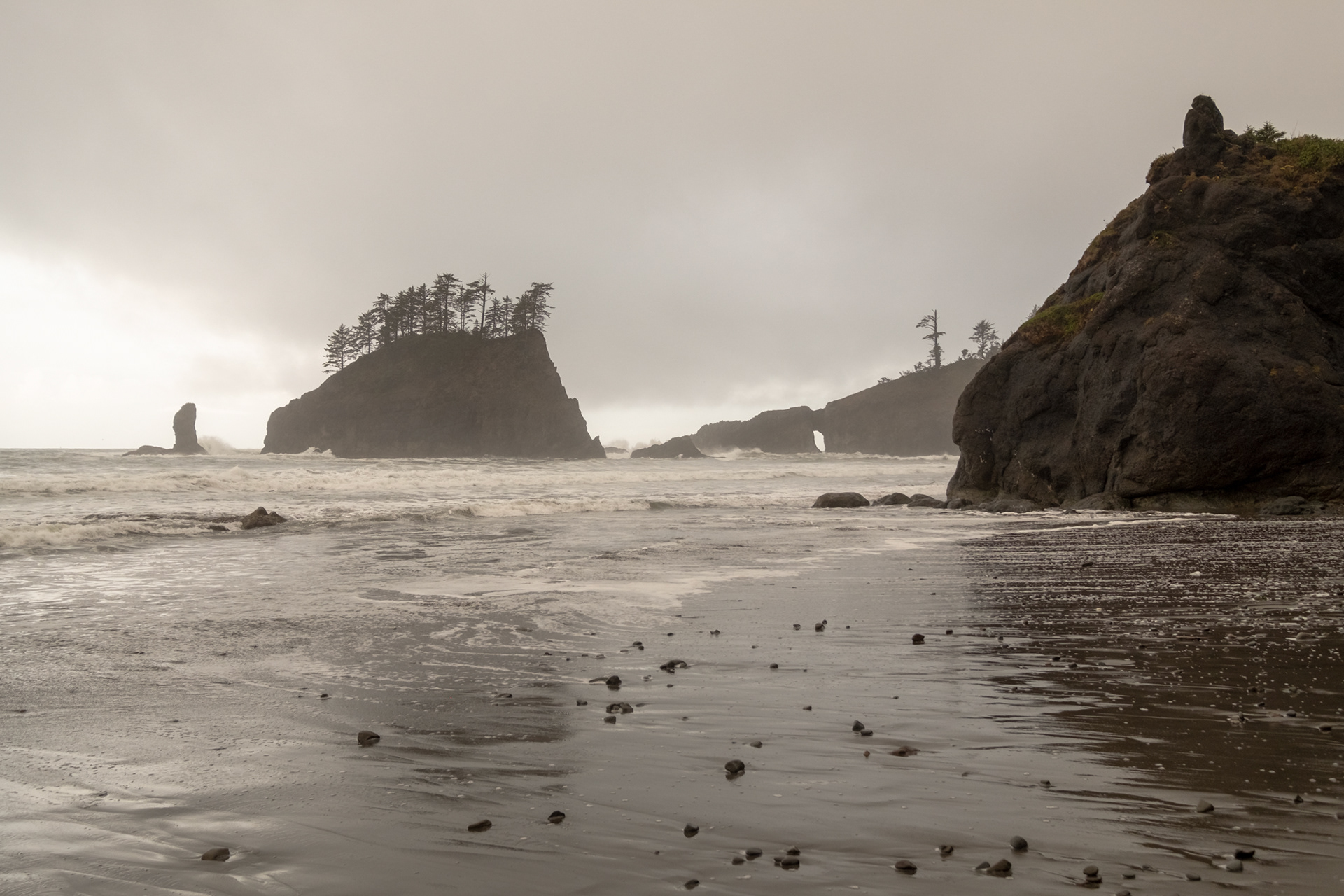 Second Beach, cerca de La Push, WA