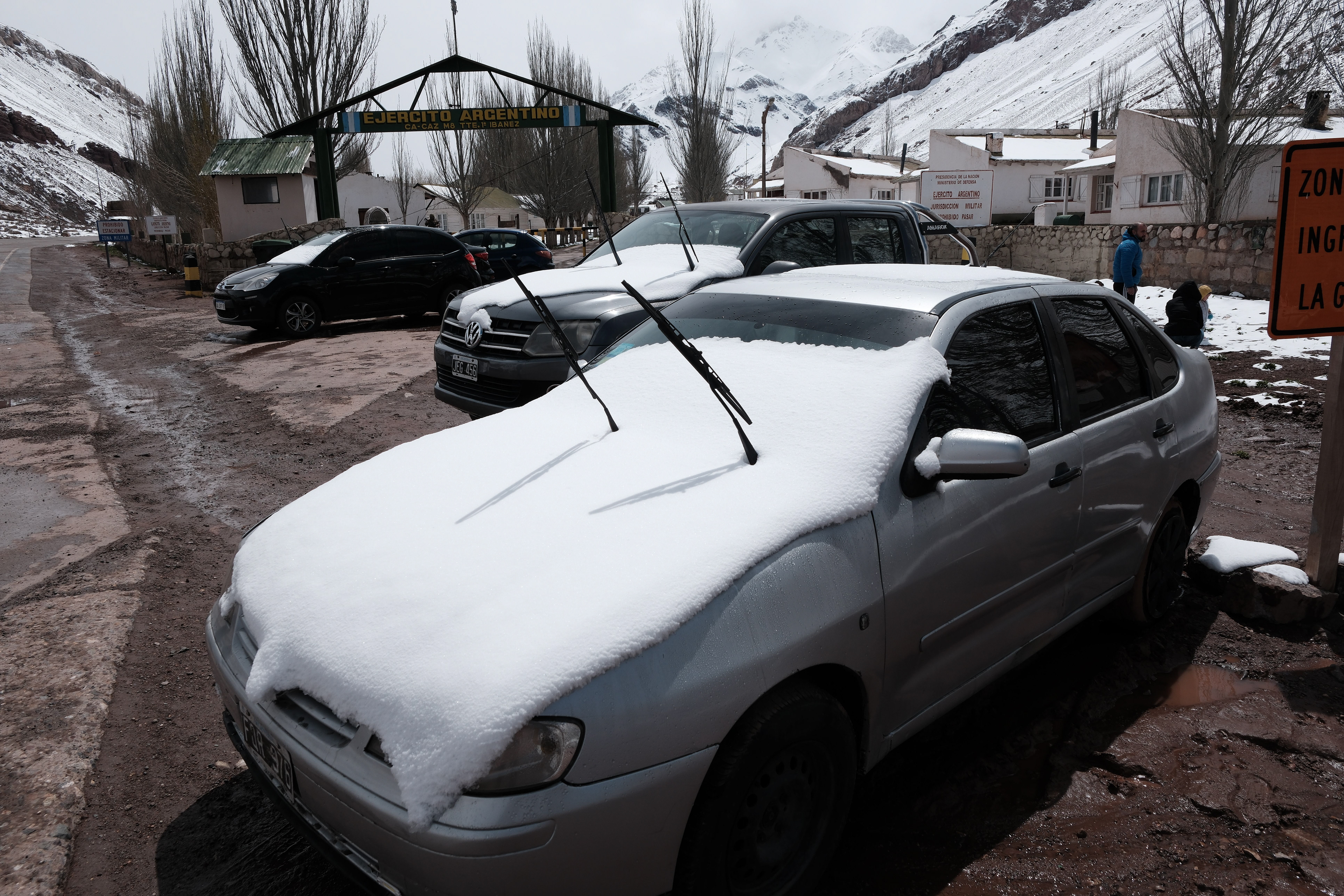 Nevada en Puente del Inca