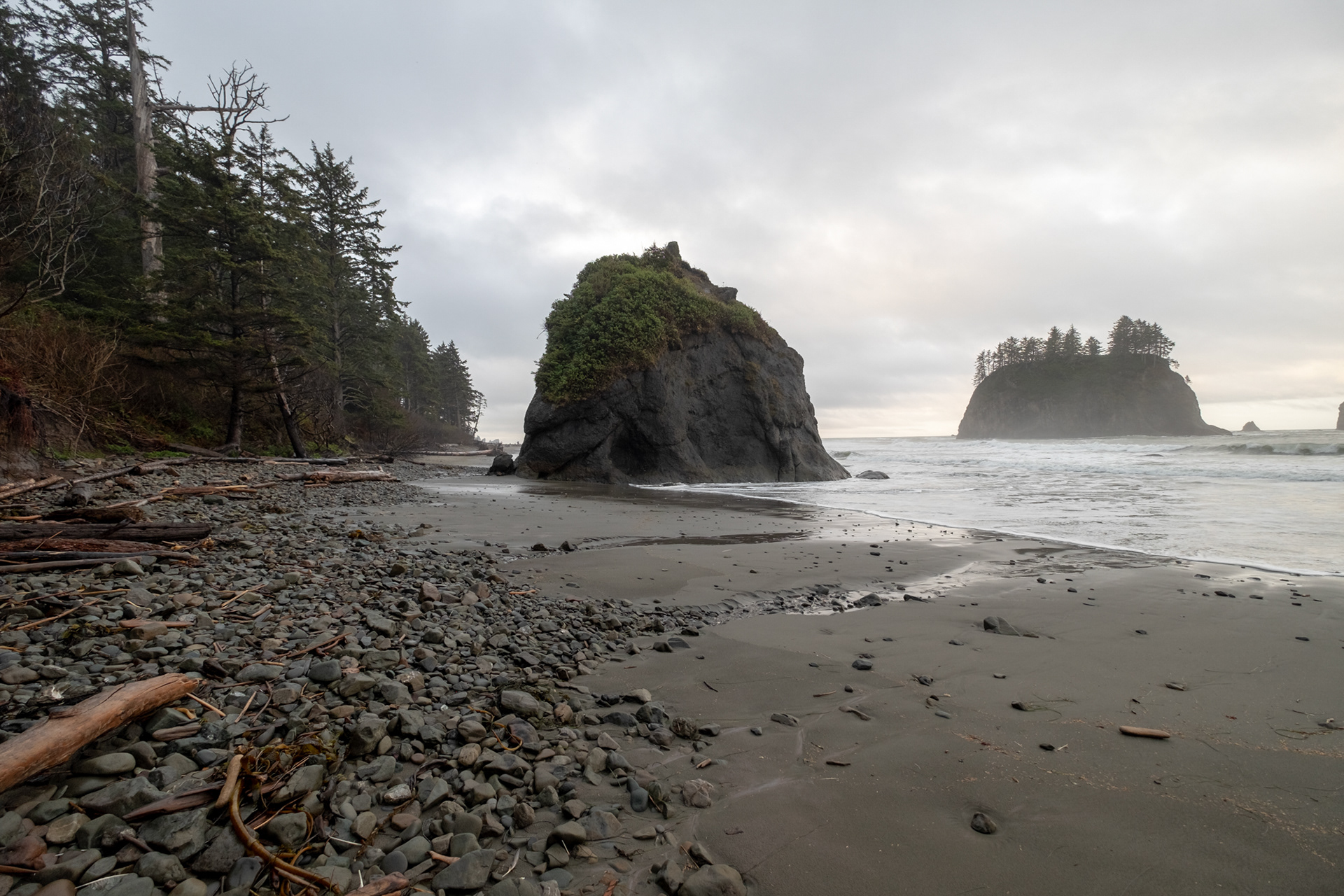 Second Beach, cerca de La Push, WA