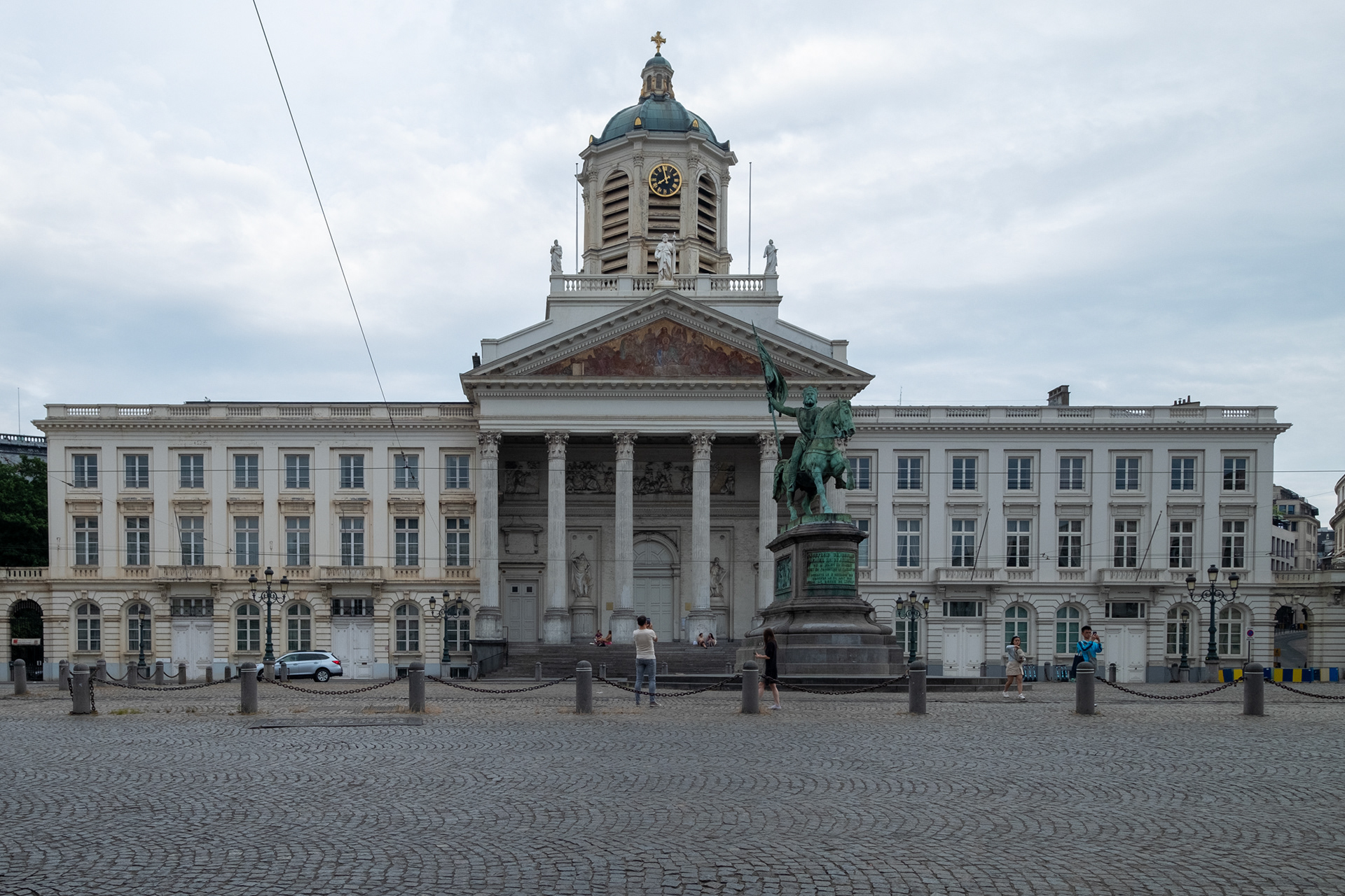 Bruselas - Plaza real - Estatua de Godefroy de Bouillon