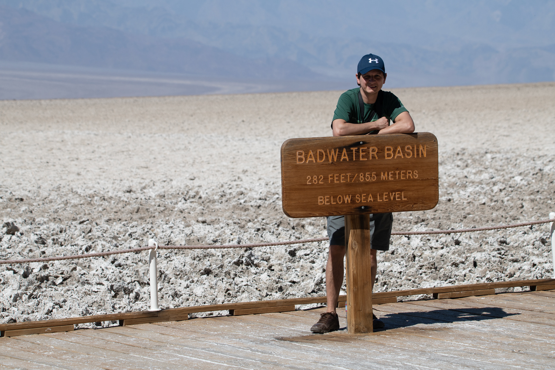  Badwater basin, temperatura record mundial de 57 ºC