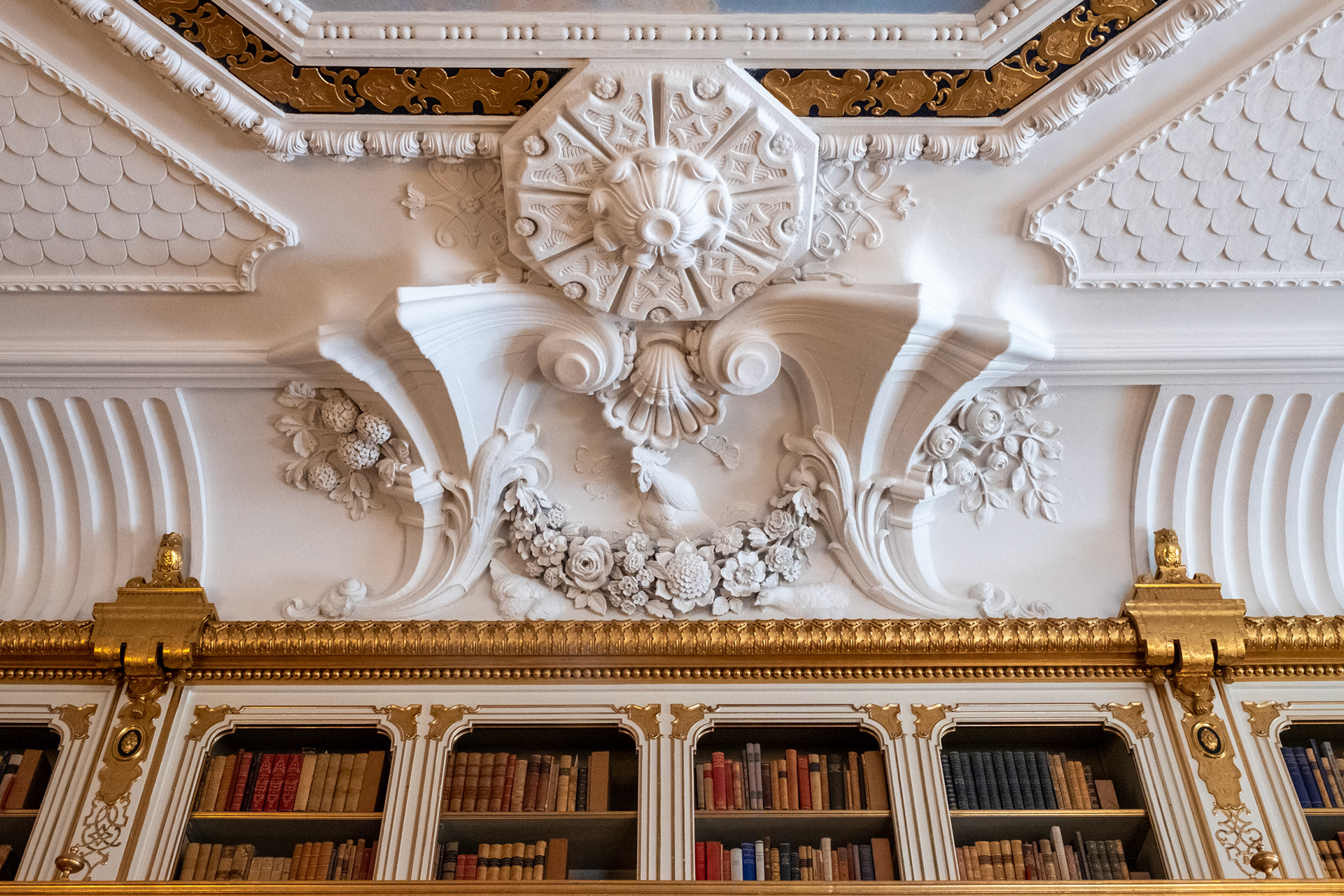 Palacio Christiansborg - biblioteca de la reina