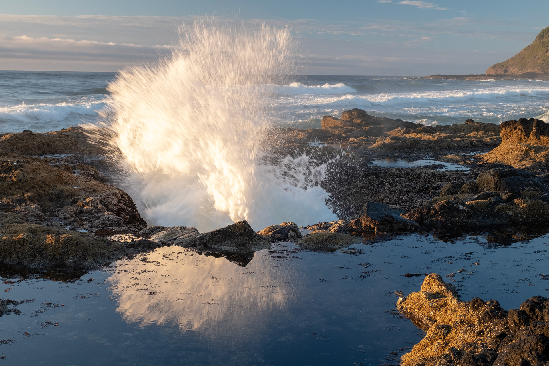 Thor's Well (pozo de Thor), cerca de Yachats, OR