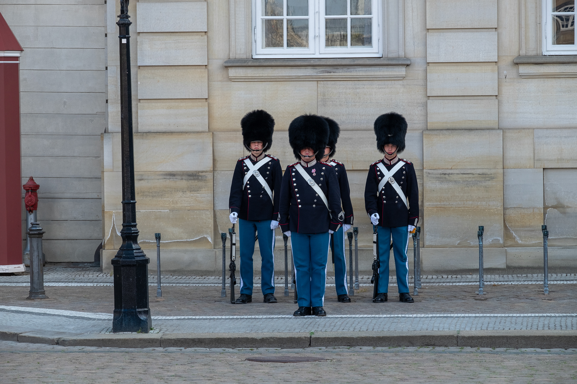 Palacio Amalienborg, cambio de guardia