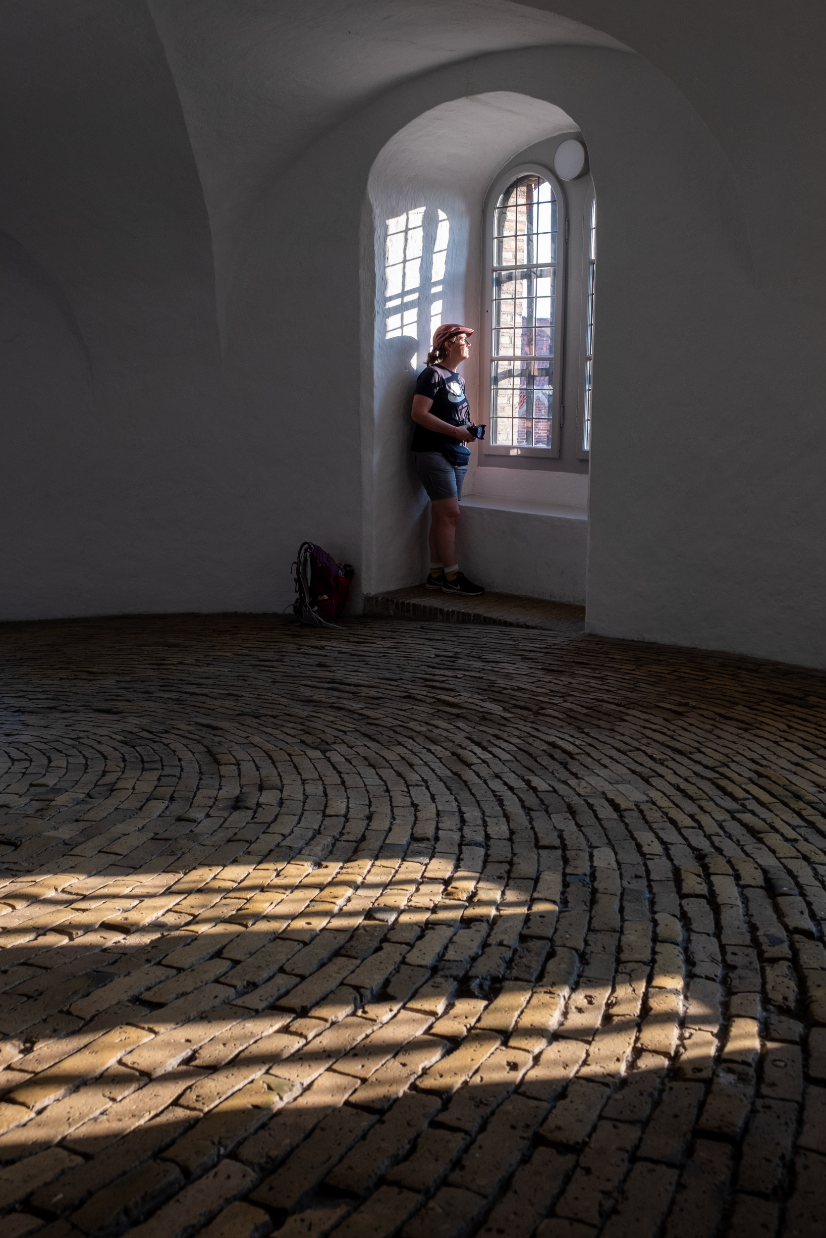 Torre redonda, rampa en espiral