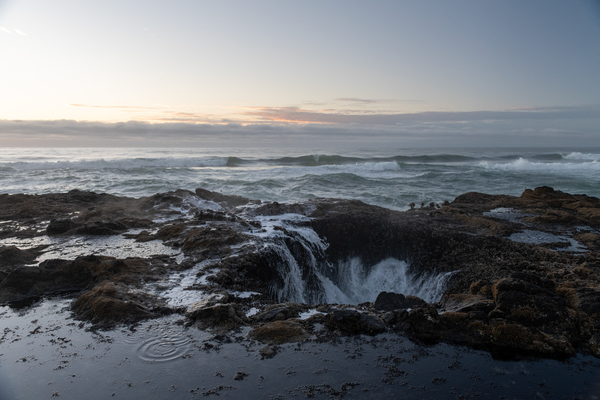 Thor's Well (pozo de Thor), cerca de Yachats, OR