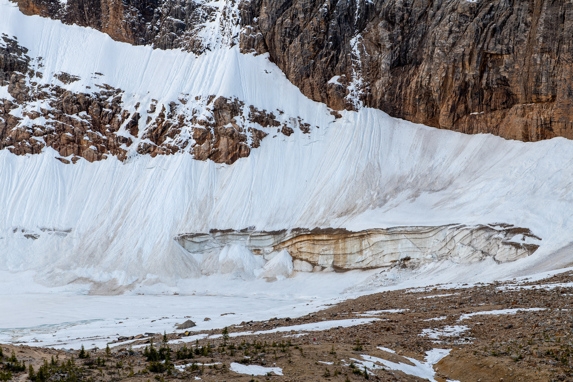 Cavell pond (estanque) - riesgo de avalancha e inundación repentina