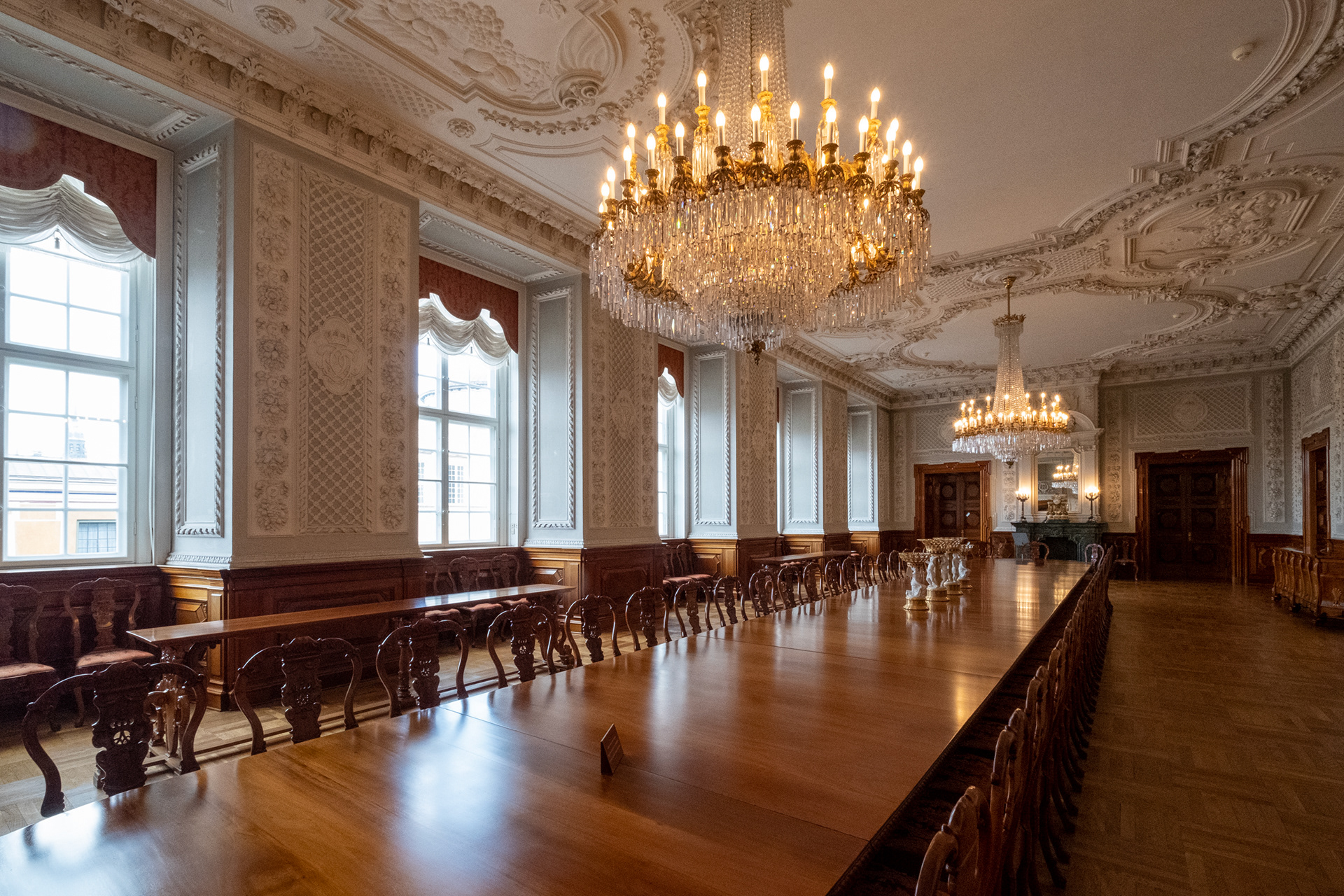 Palacio Christiansborg - el comedor
