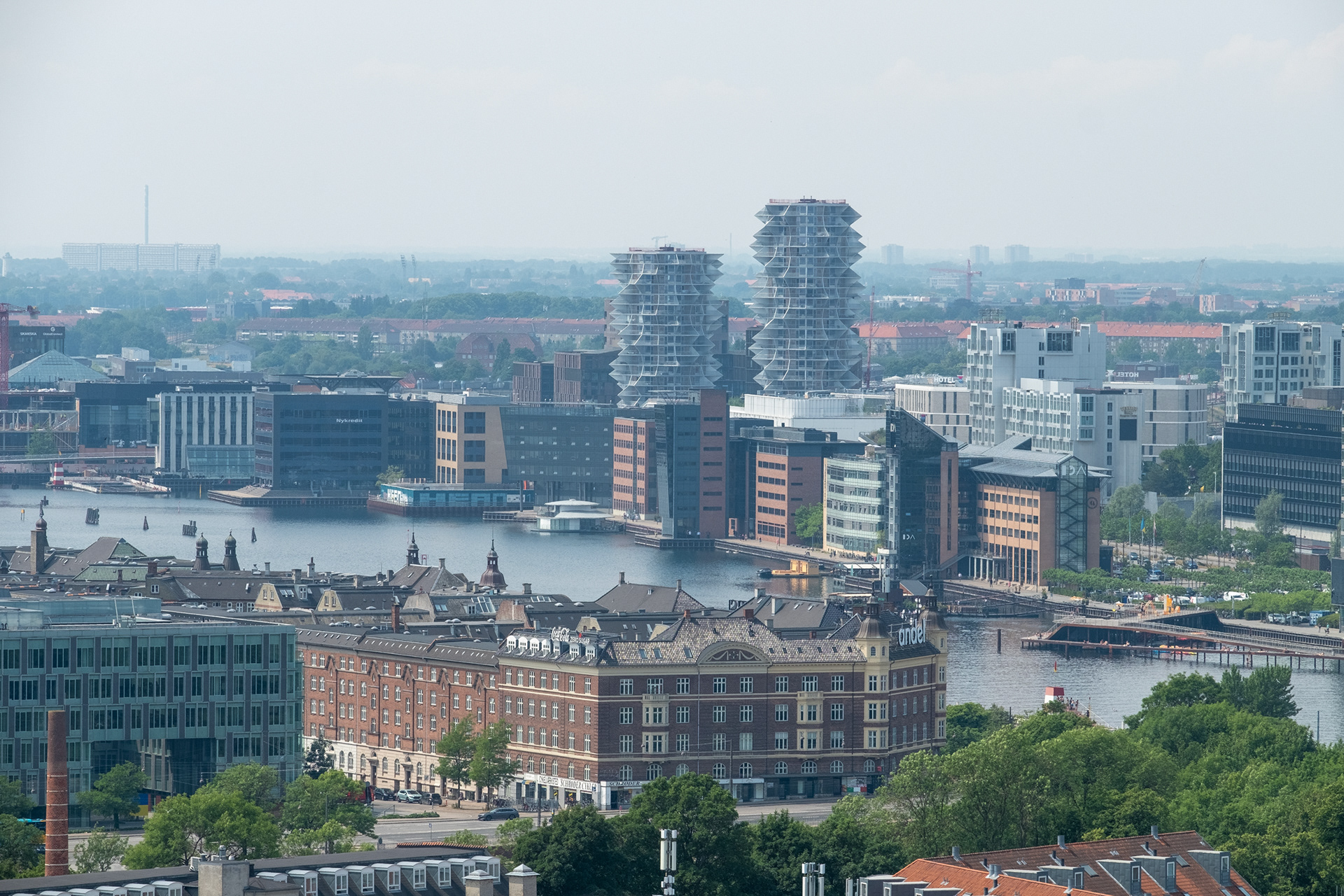 Vista desde la torre de la iglesia - Kaktustårnene (torres Kaktus)