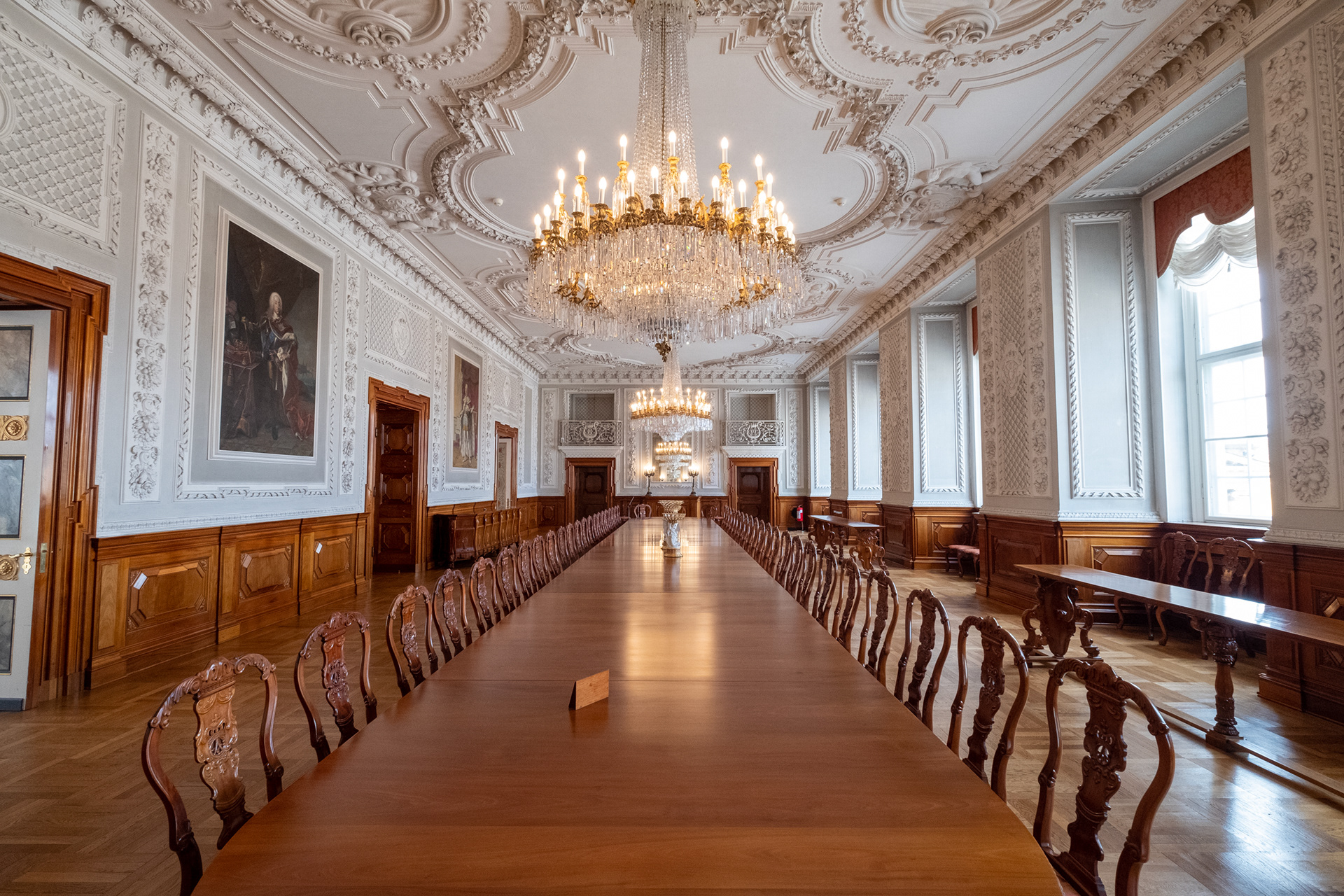 Palacio Christiansborg - el comedor