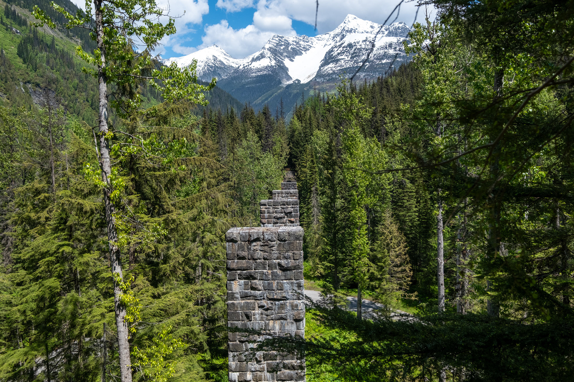 Glacier Nat. Park - bucle Brook - via abandonada del tren