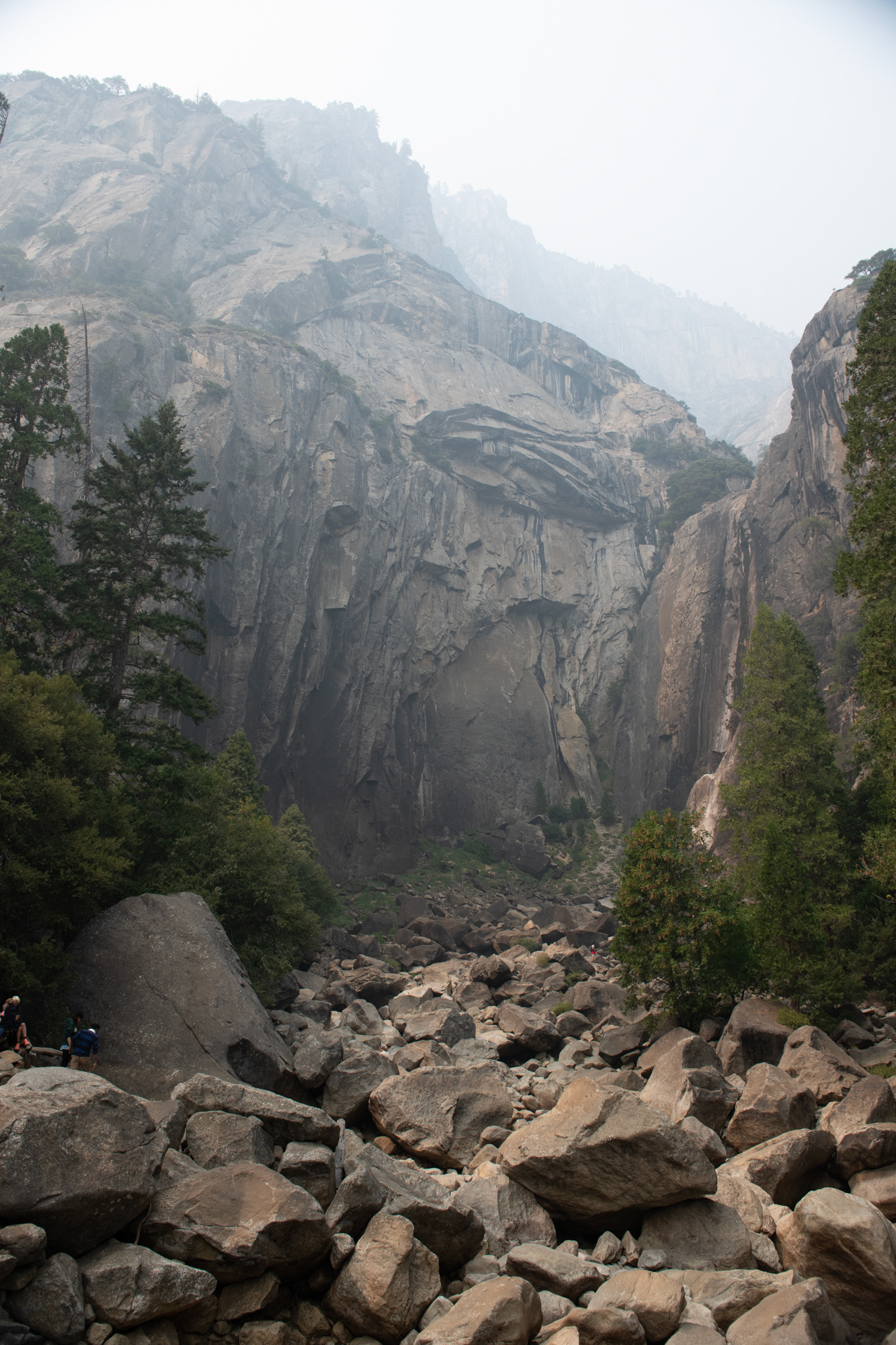 Lower Yosemite falls - secas por la época del año