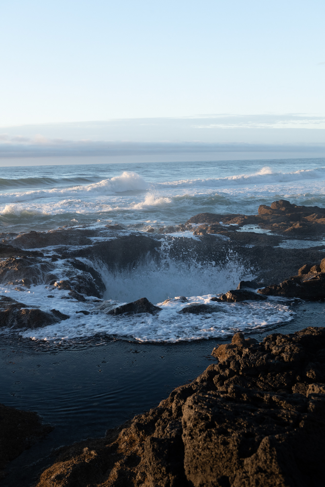 Thor's Well (pozo de Thor), cerca de Yachats, OR