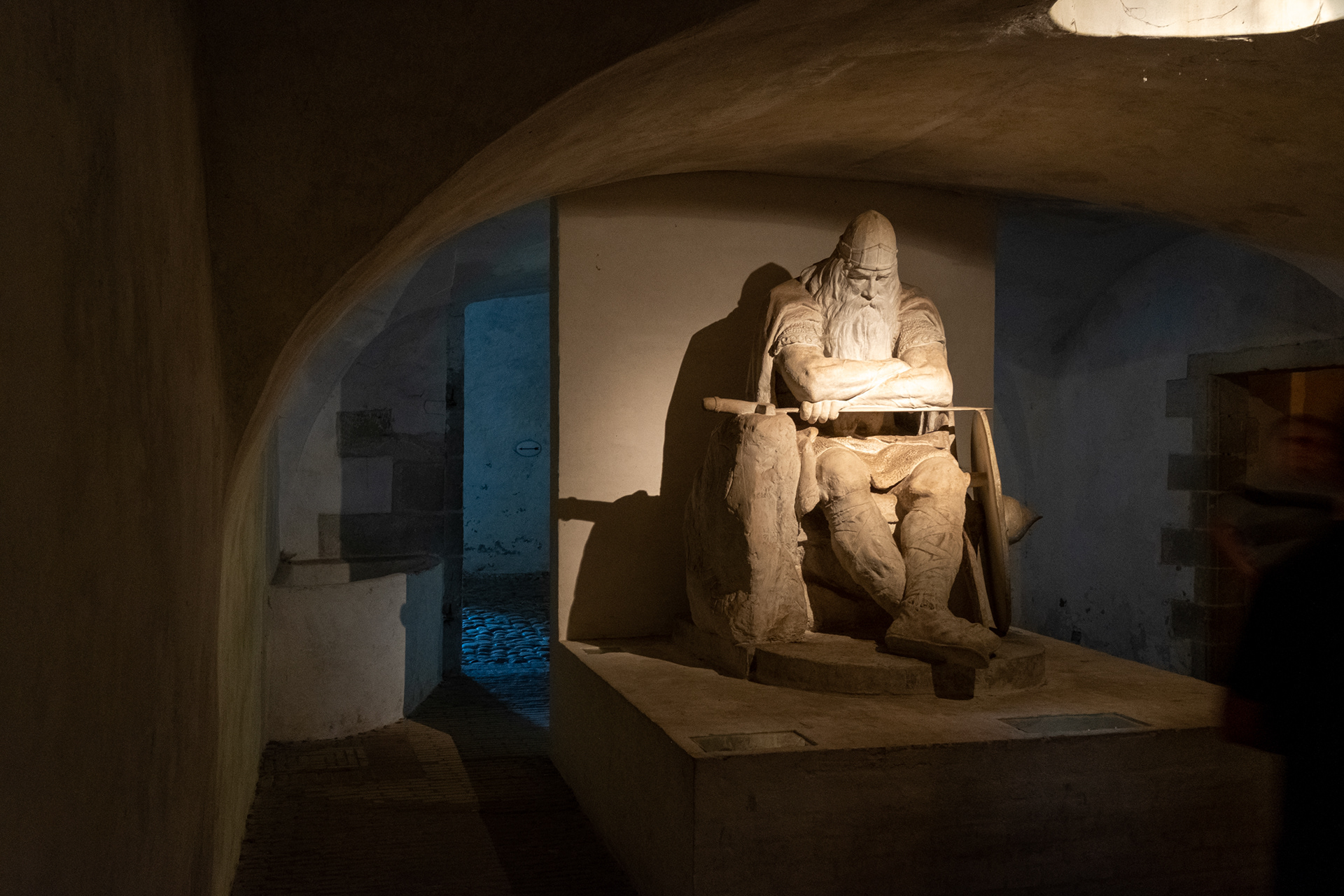 Estatua del mítico héroe danés Holger, que solo se despertará cuando Dinamarca esté en guerra y necesite su ayuda.