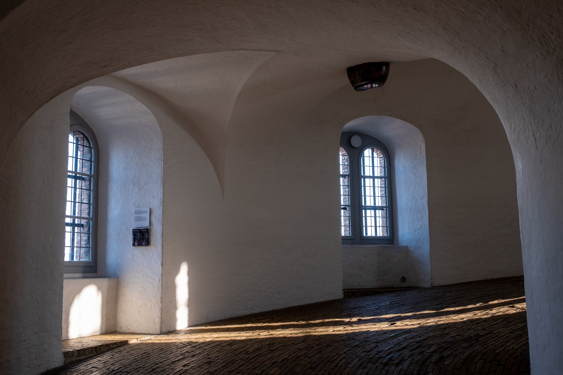 Torre redonda, rampa en espiral