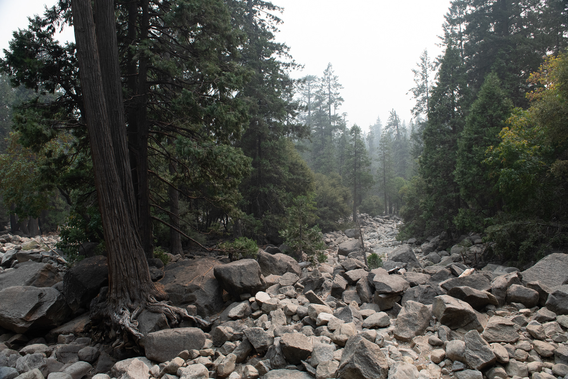 Lower Yosemite falls - secas por la época del año