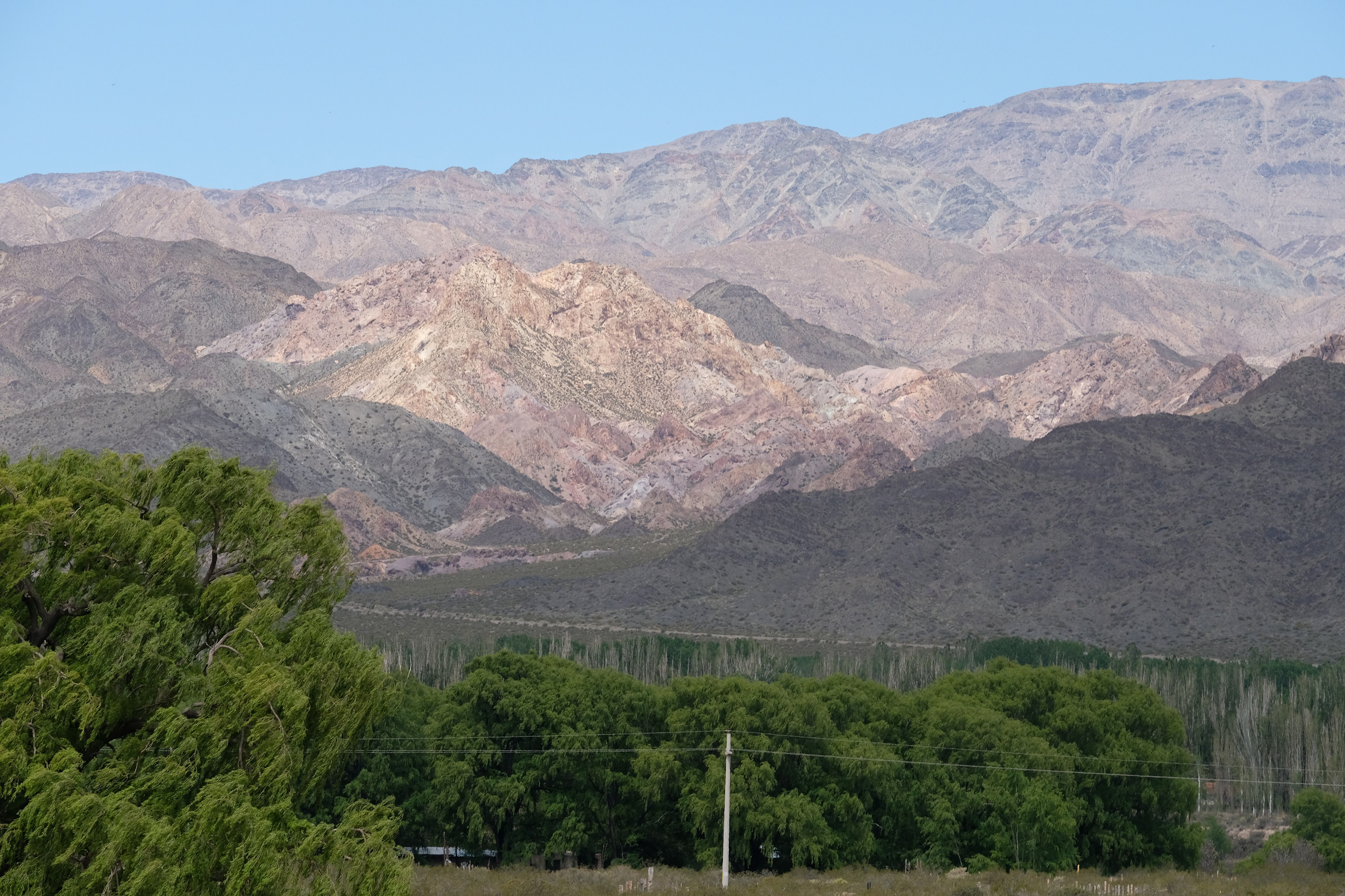 Llegando a Uspallata - Ruta 7