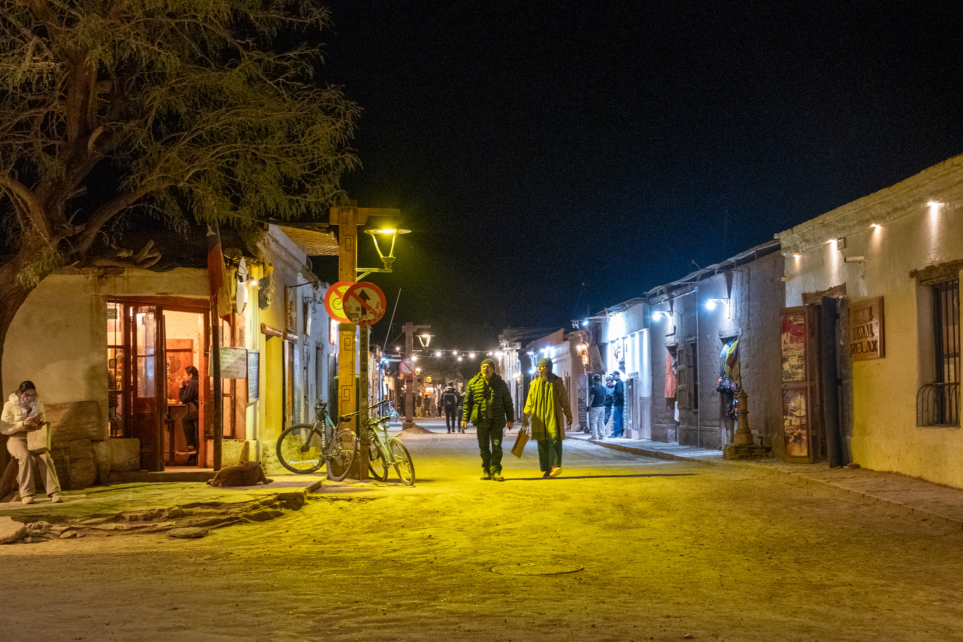 San Pedro de Atacama por la noche
