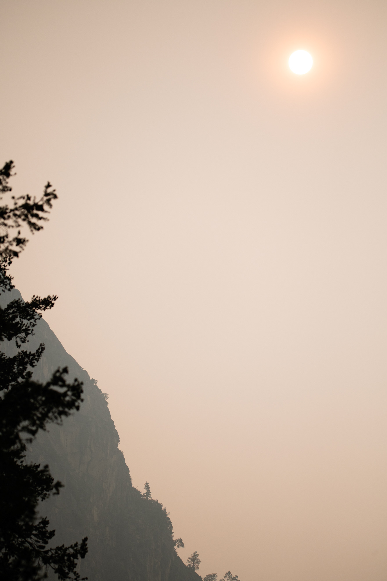 Yosemite - humo de los incendios