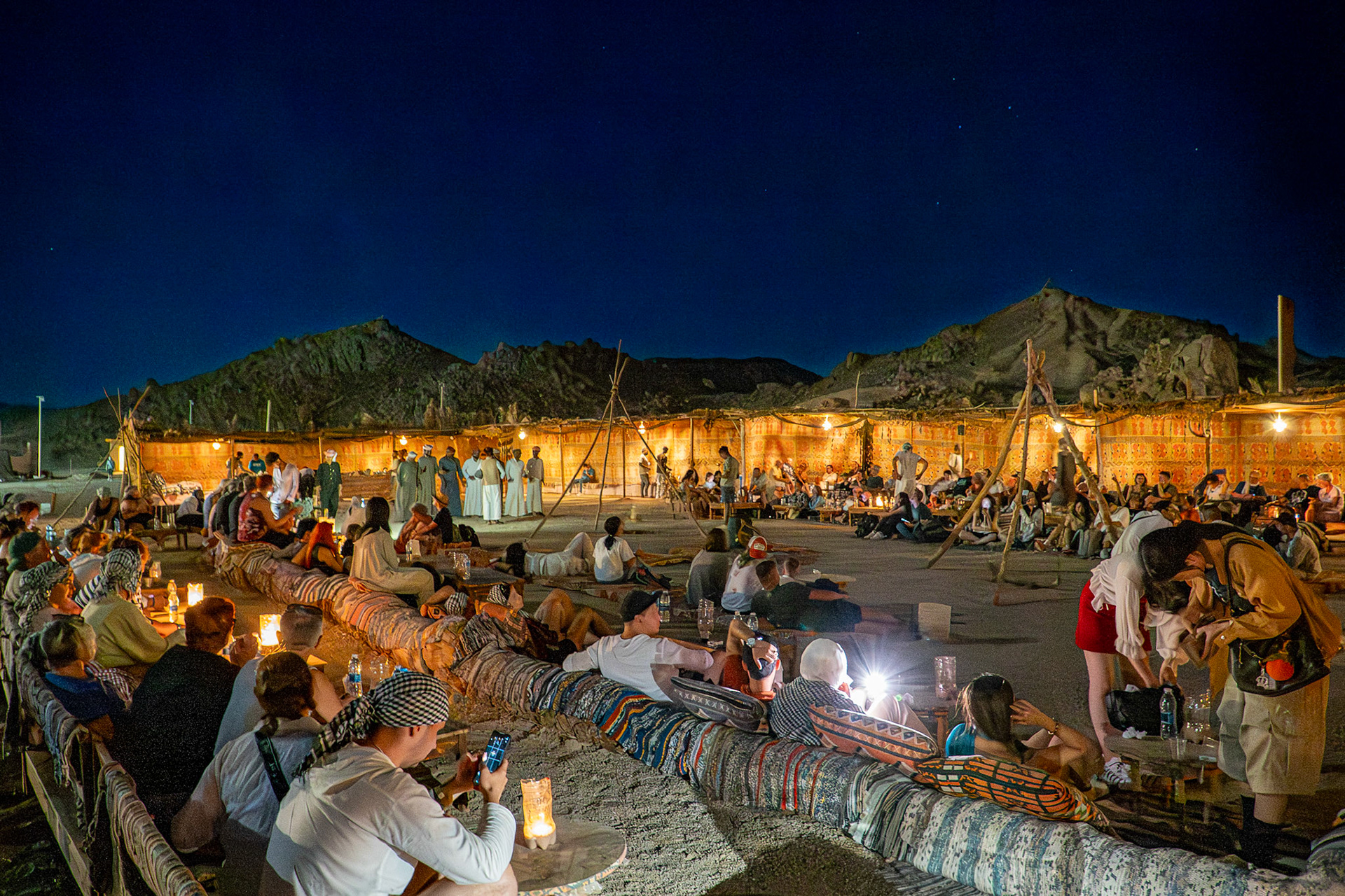 Bedouin dinner in the desert