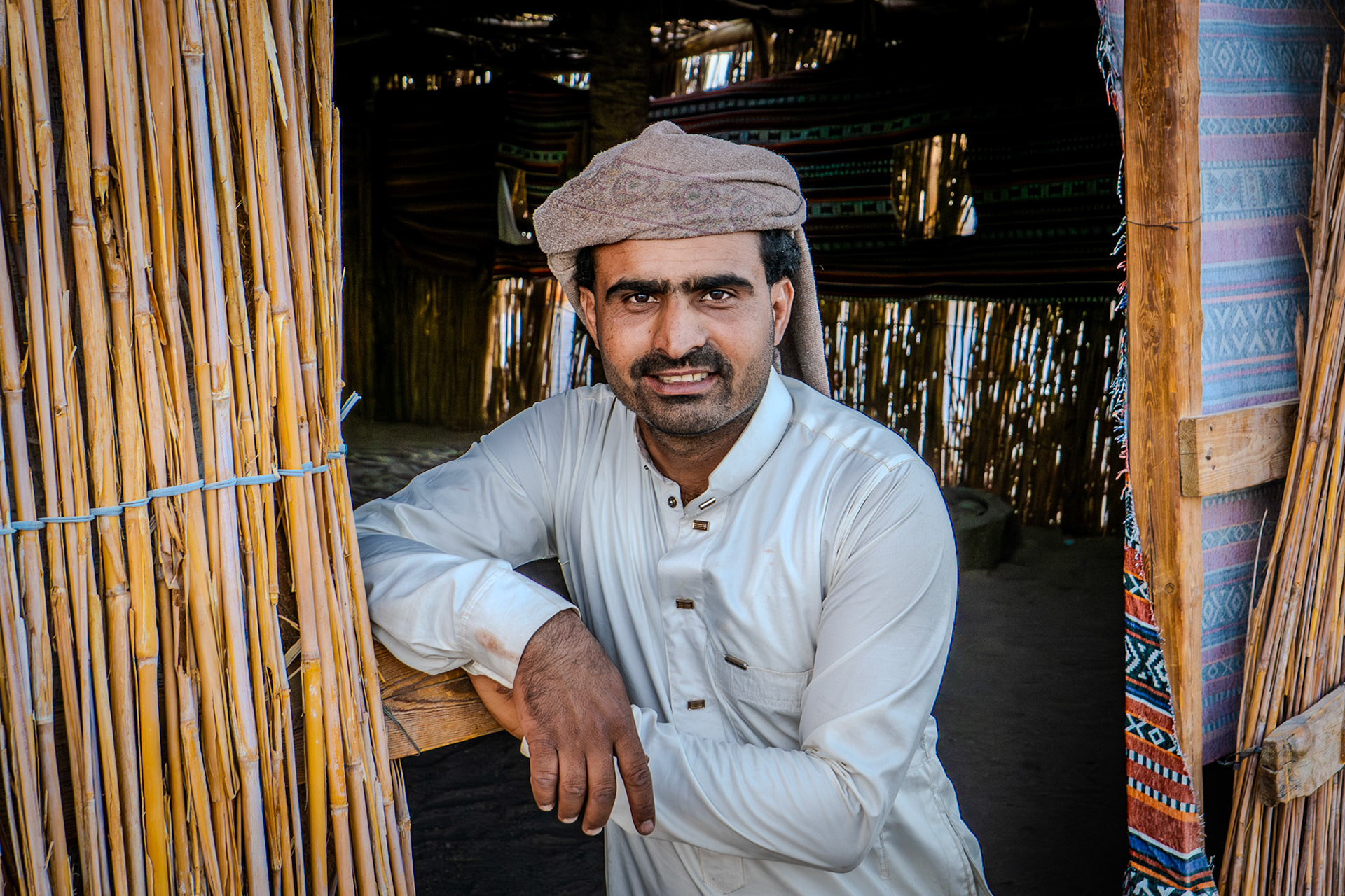 Portrait of a local bedouin man