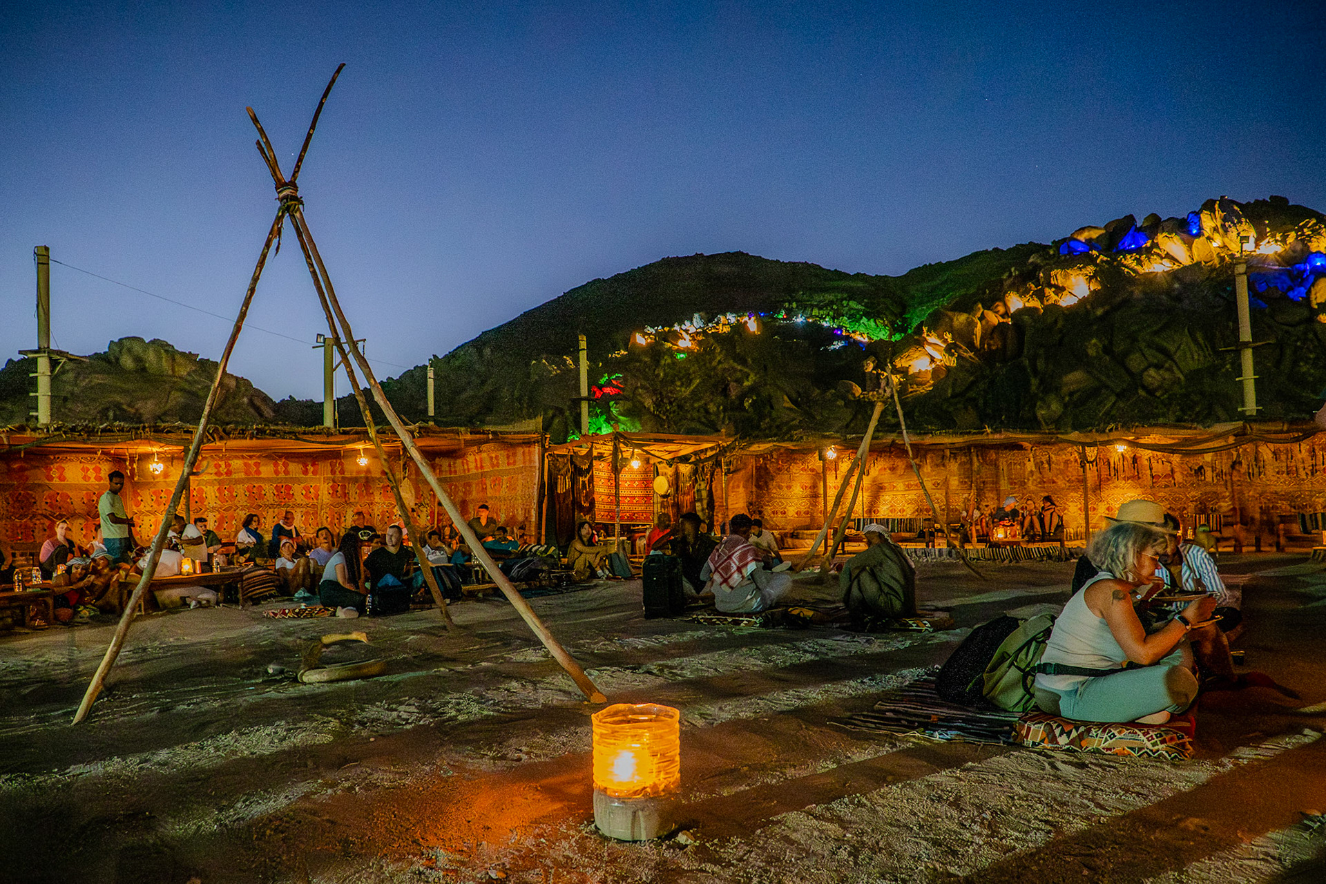 Bedouin dinner in the desert