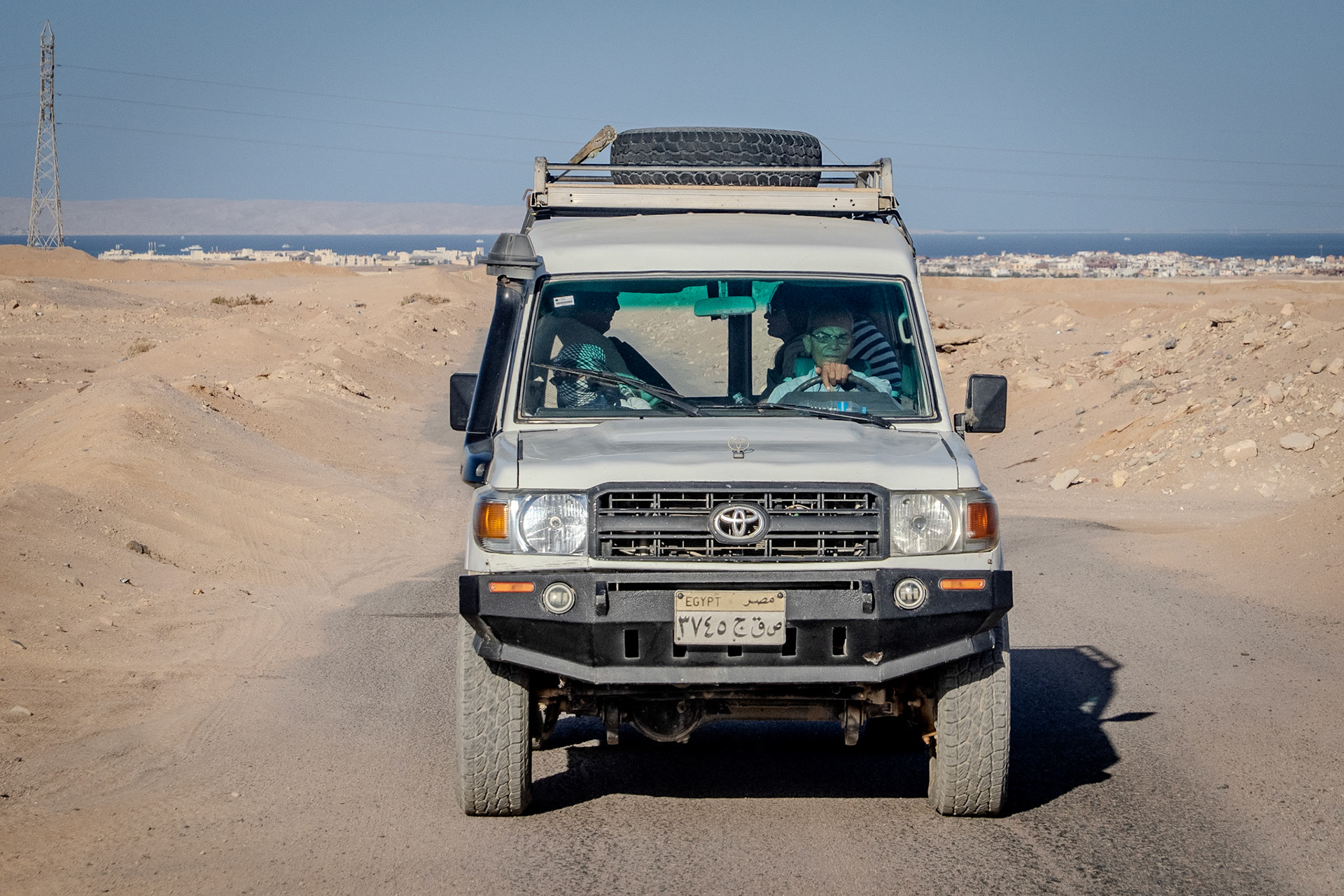 Toyota Landcruiser Jeep in the Sinai Desert