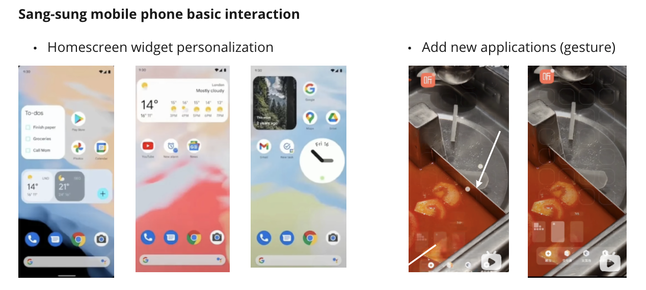 Android OS interaction method