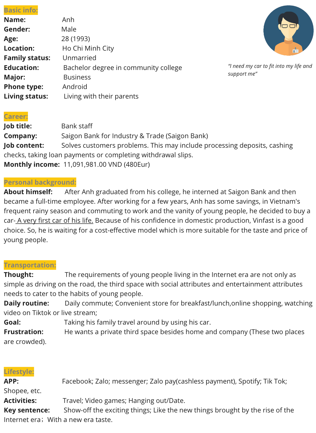 Persona #1