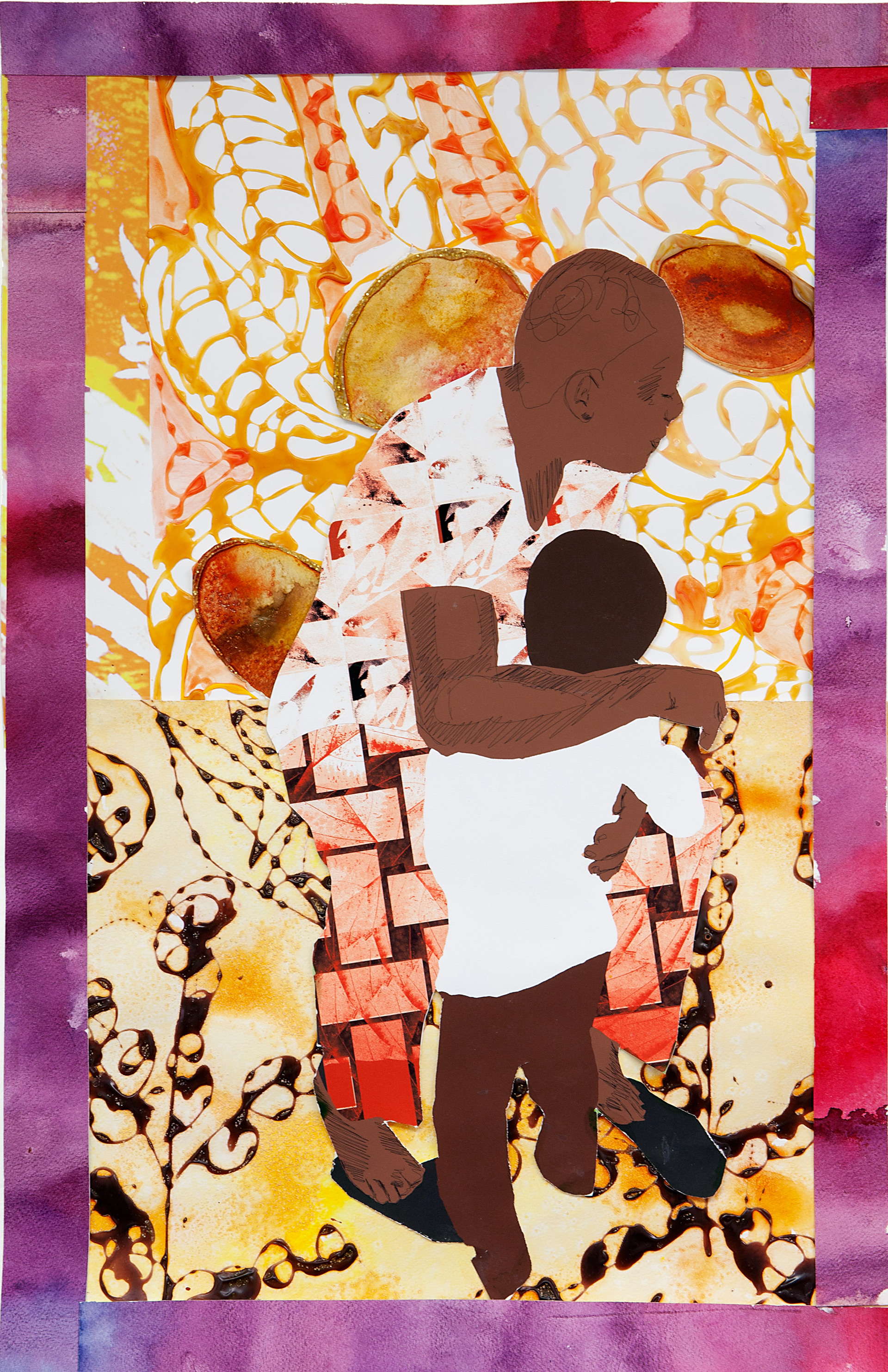 “Papas Boy”, Collage, 2022, Photographed By Phillip Karp 