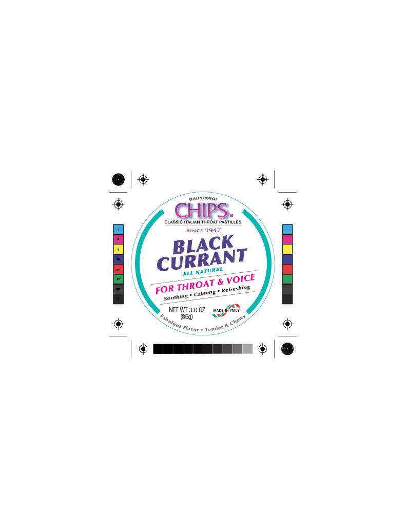 CHIPS Black Currant Label (circle)