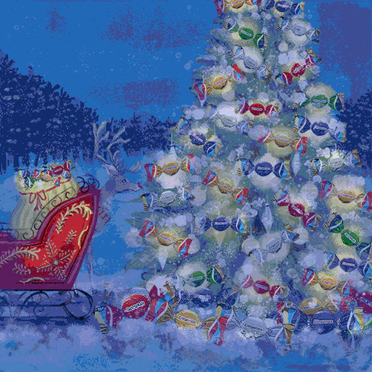 Glitterati candy Christmas campaign: Chipurnoi Confectionery