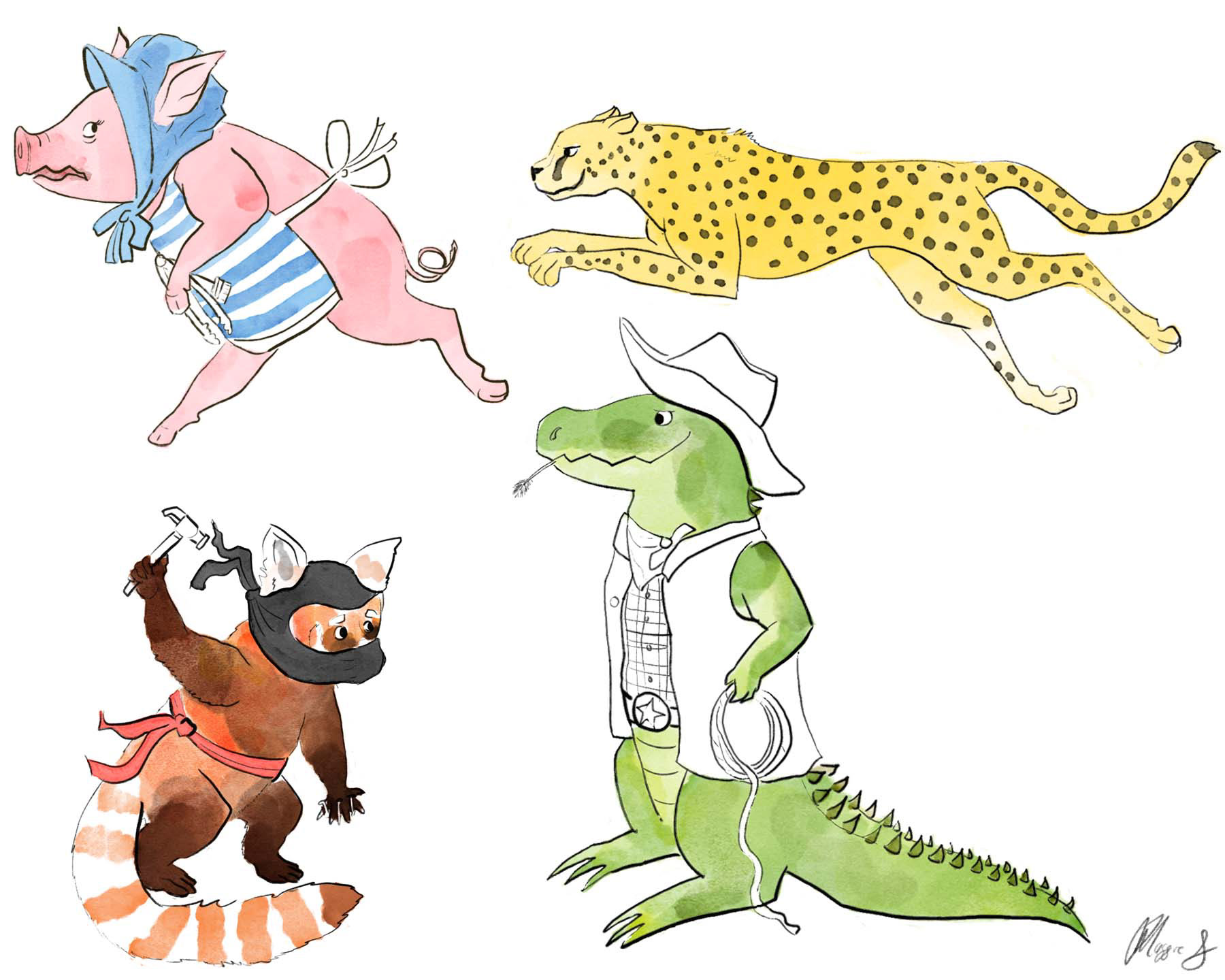Character Design, Treatment, and Color Composition