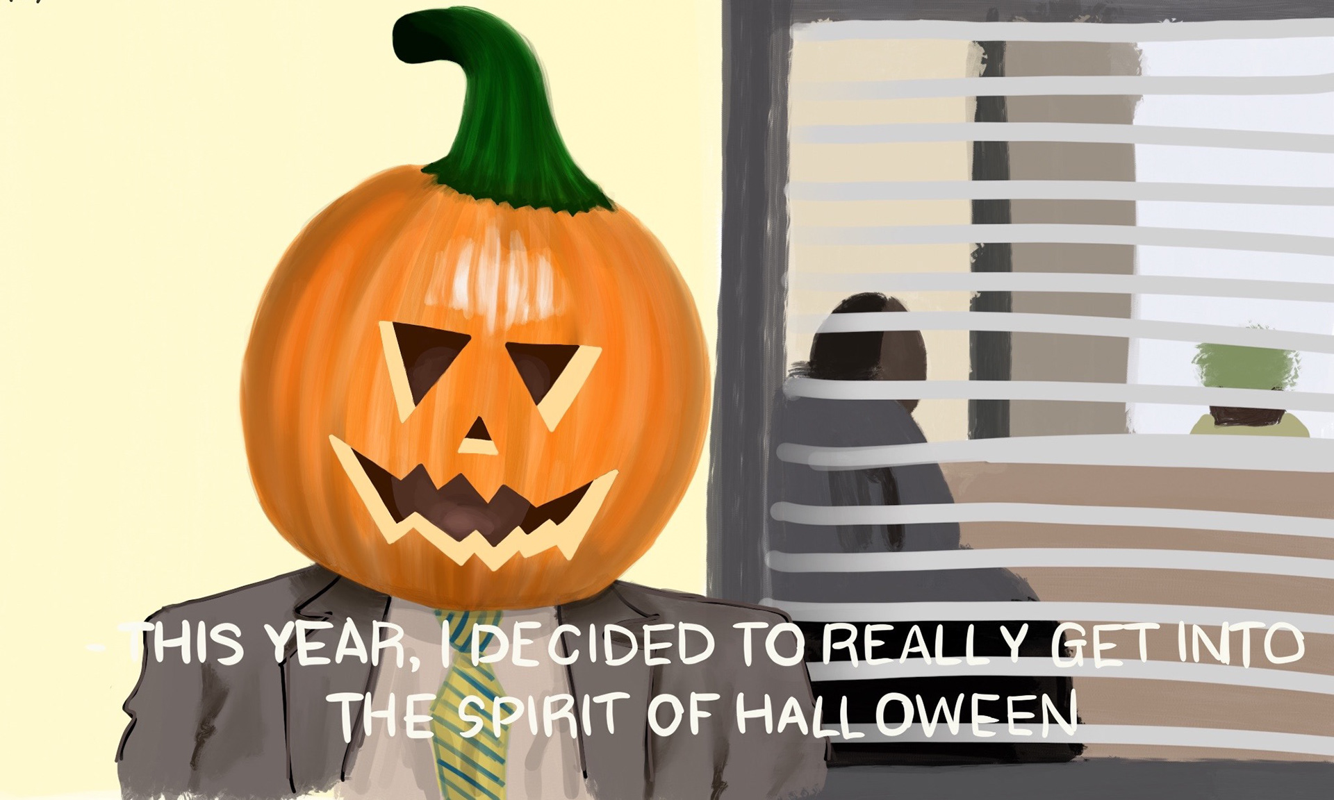 The Office Halloween Illustration