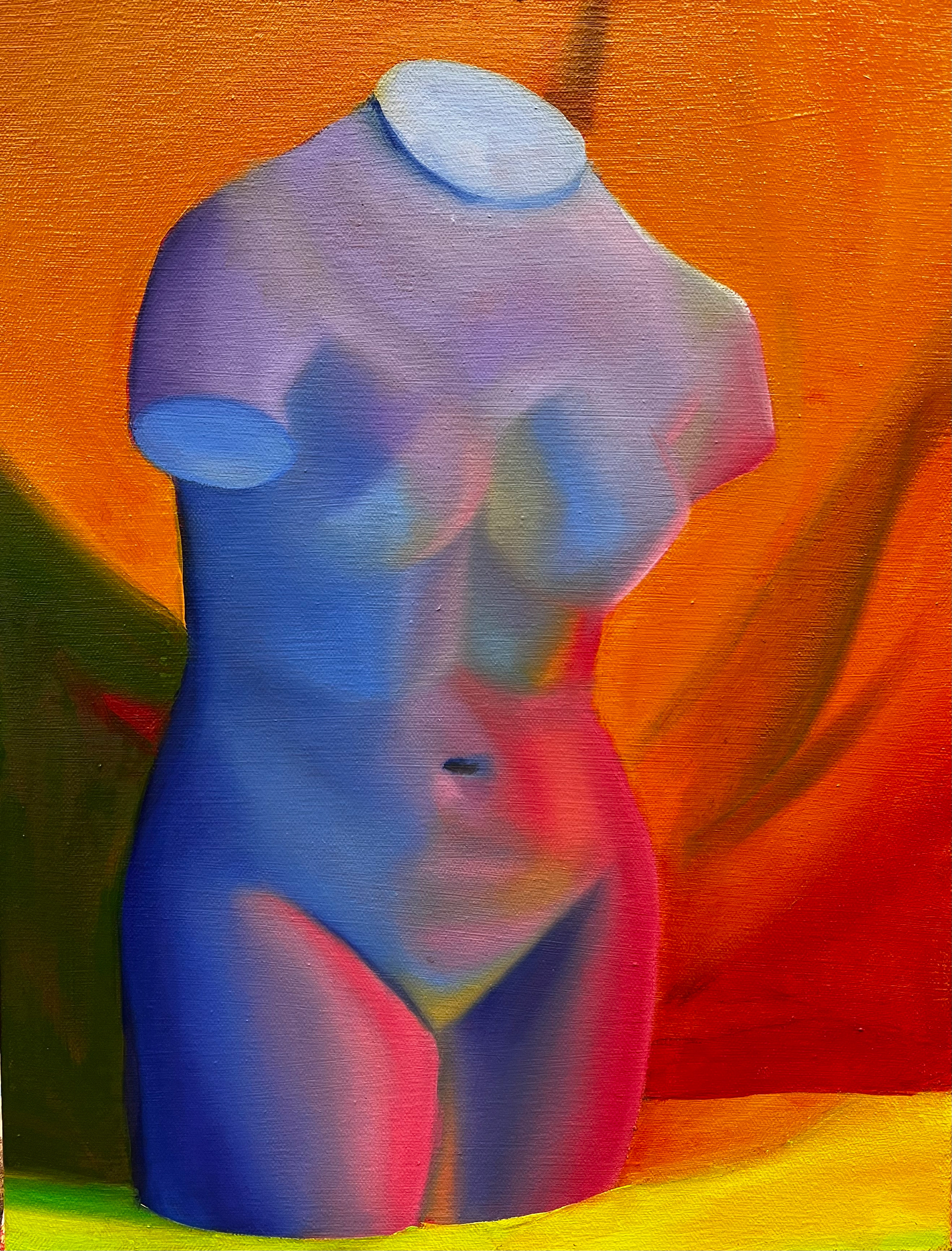 Female Cast Still Life in Color, Oil on Canvas