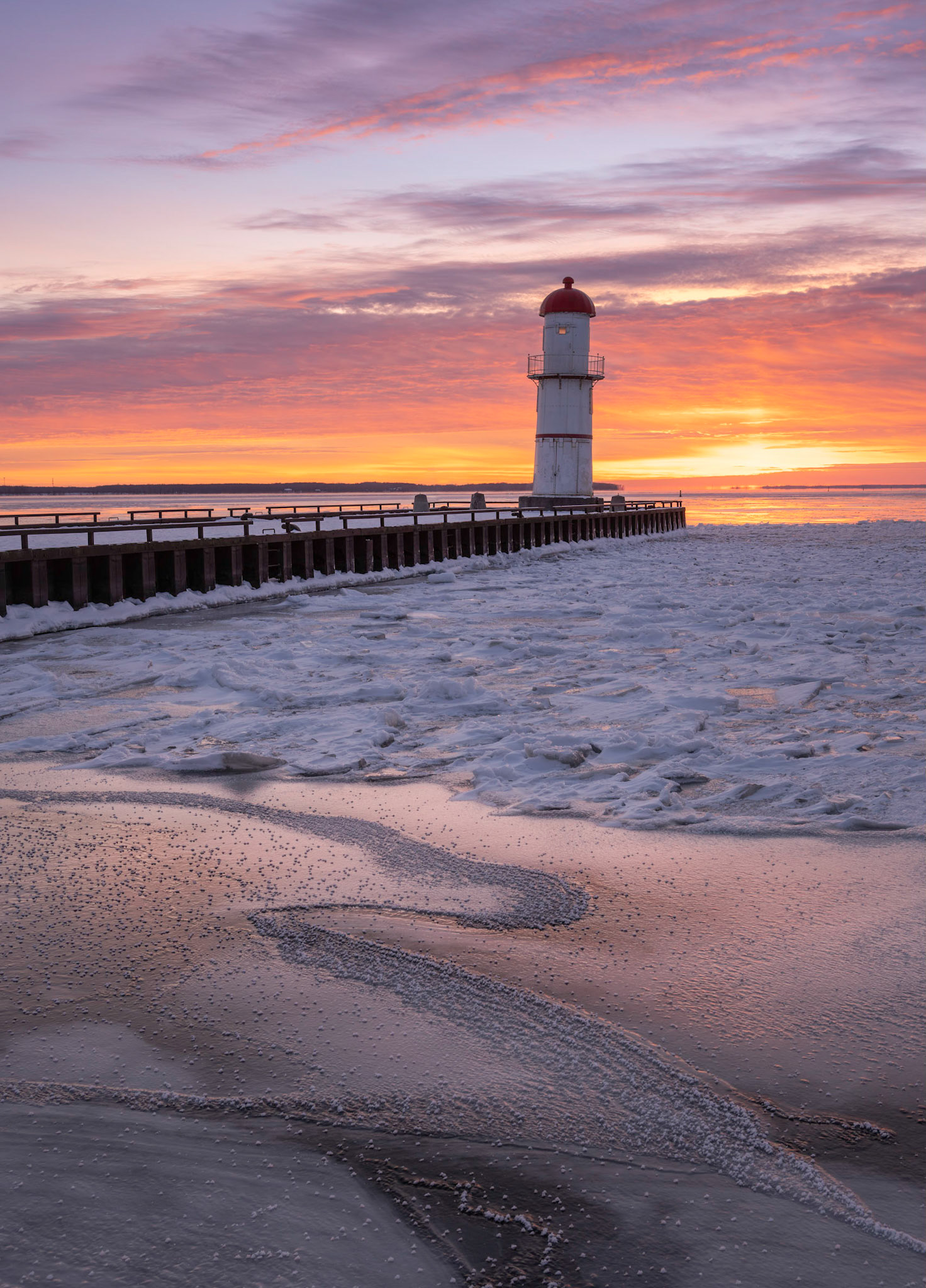 Lachine Lighthouse in Fire