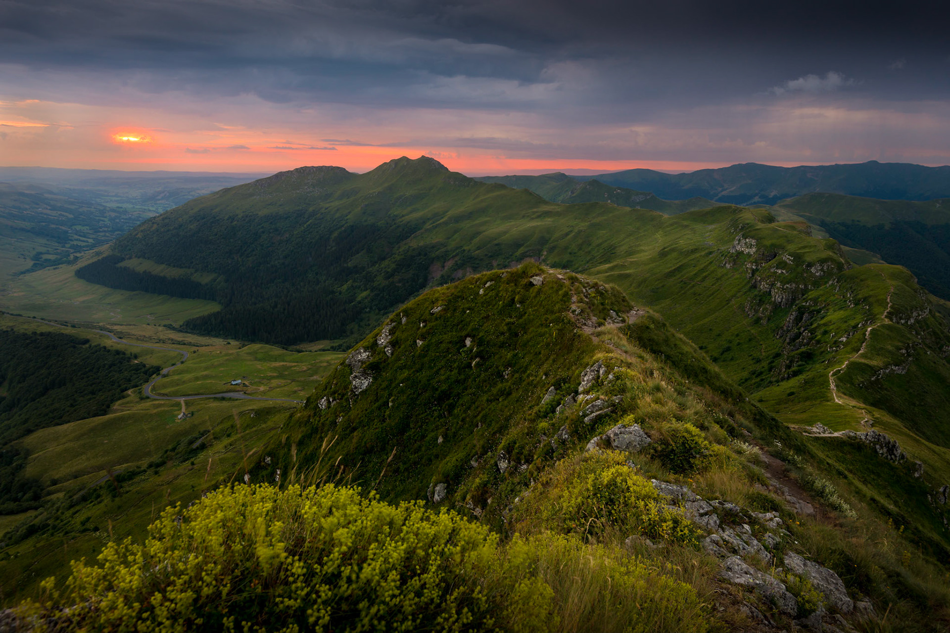Rolland Breach's Path at dawn - France, July 2018