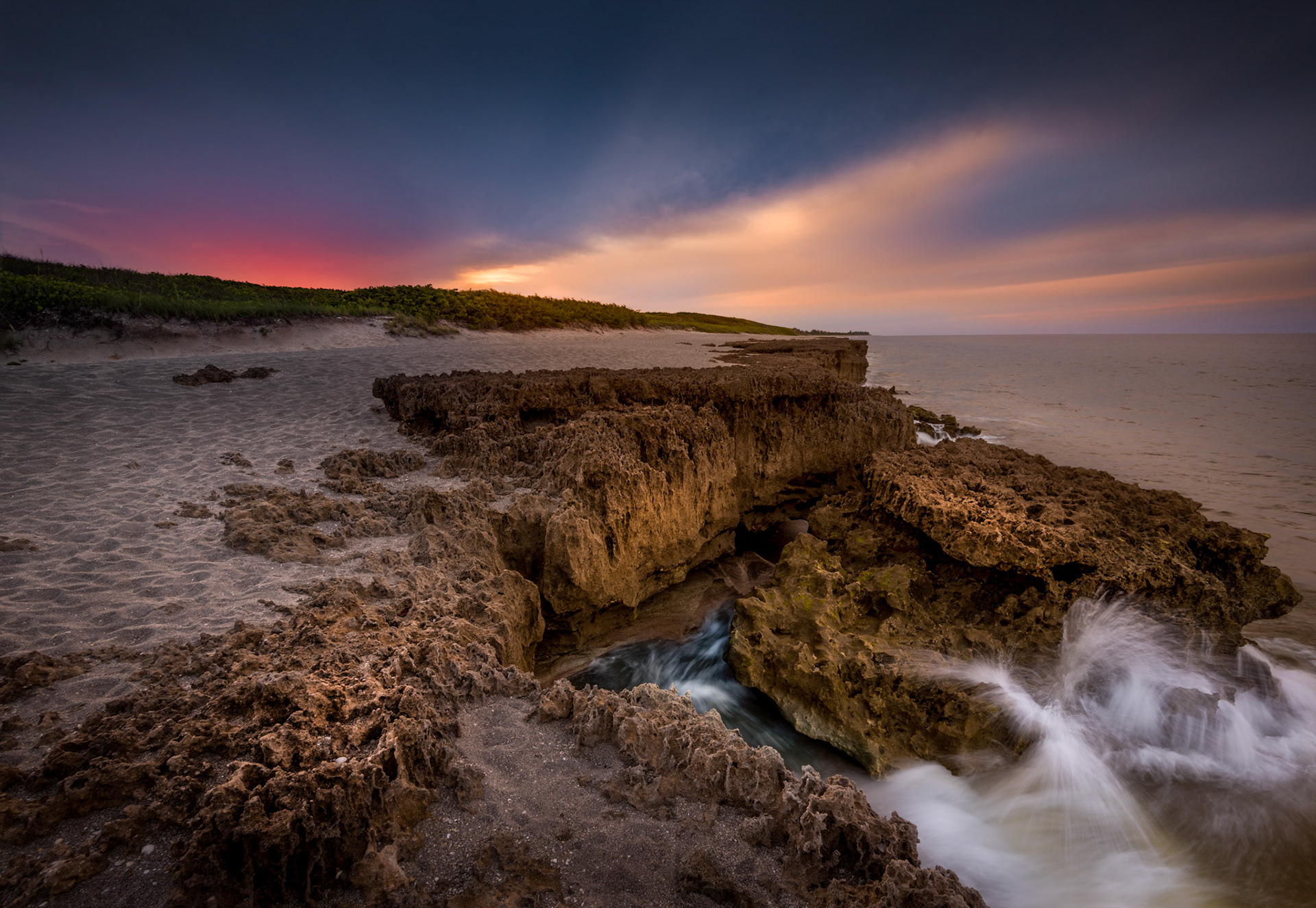 Blowing Rocks Preserve Sunset, Florida, June 2016