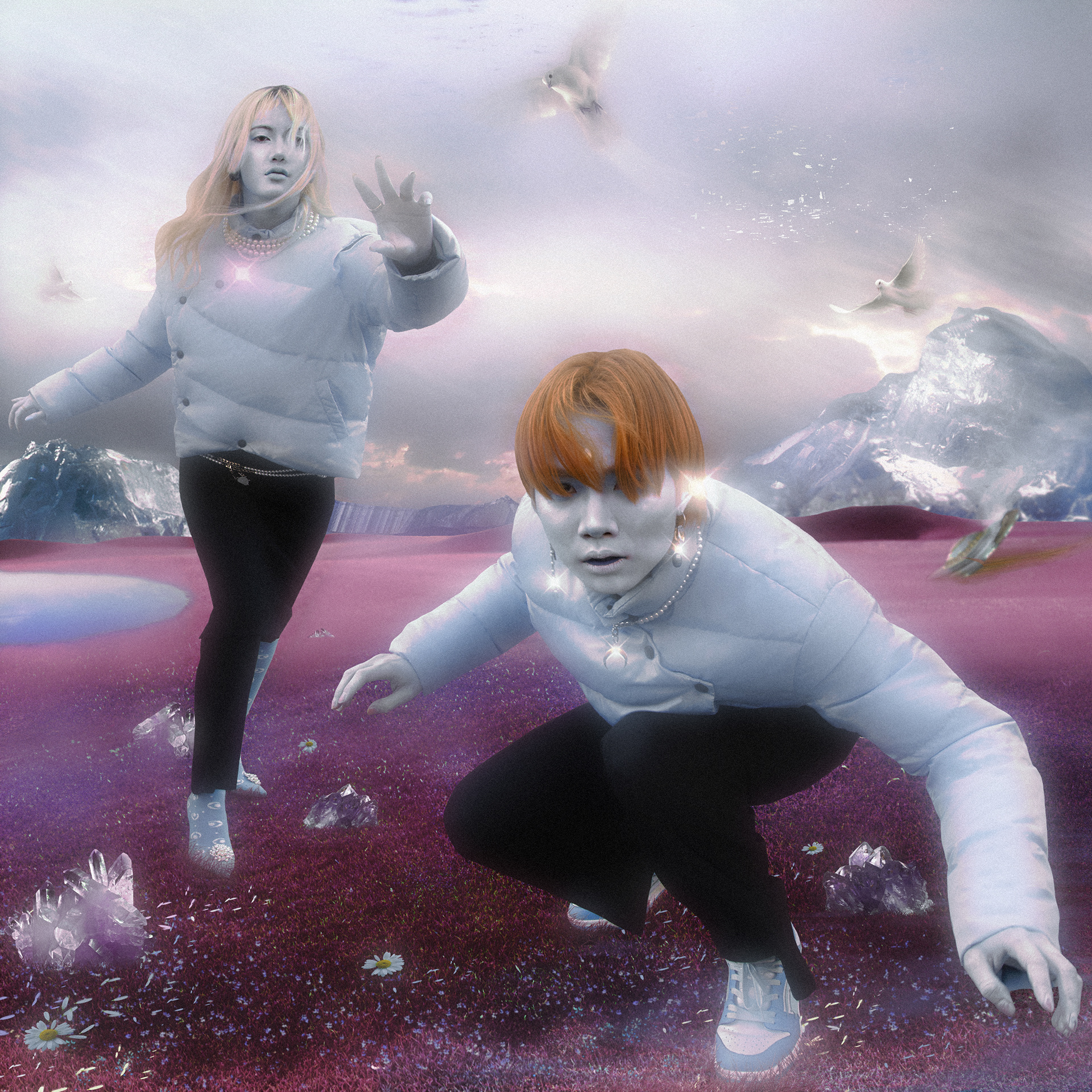 Art Direction, Styling and photo editing for Honja c/o HF AH21 Campaign ''L'Humain Bleu''