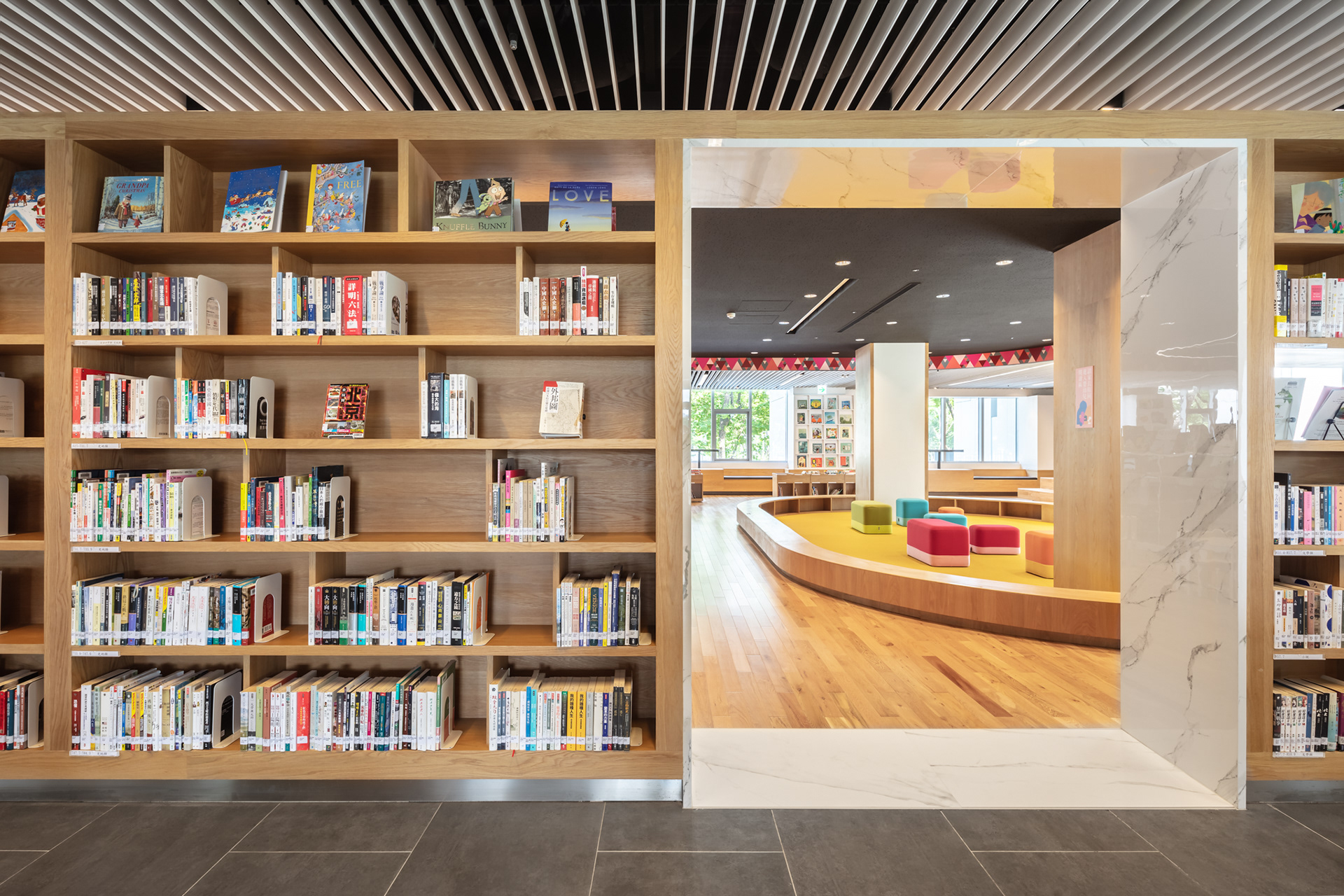 Многофункциональное пространство библиотеки. Architecture Taiwan. Library update