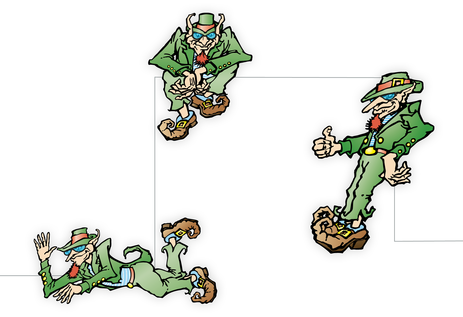 Mascot Poses (Illustrated by Matt Milone)