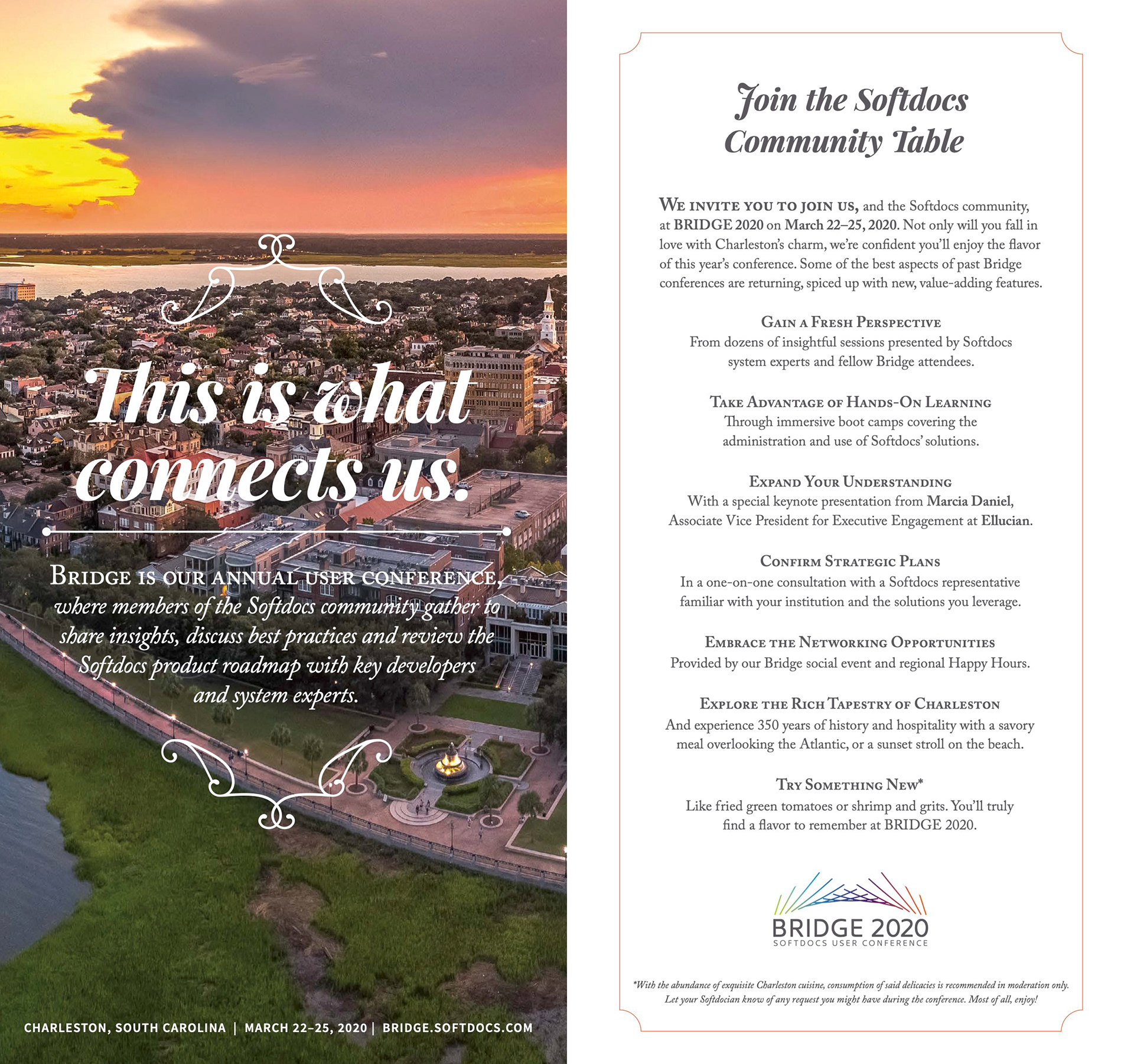 Direct Mail "Menu" Inside